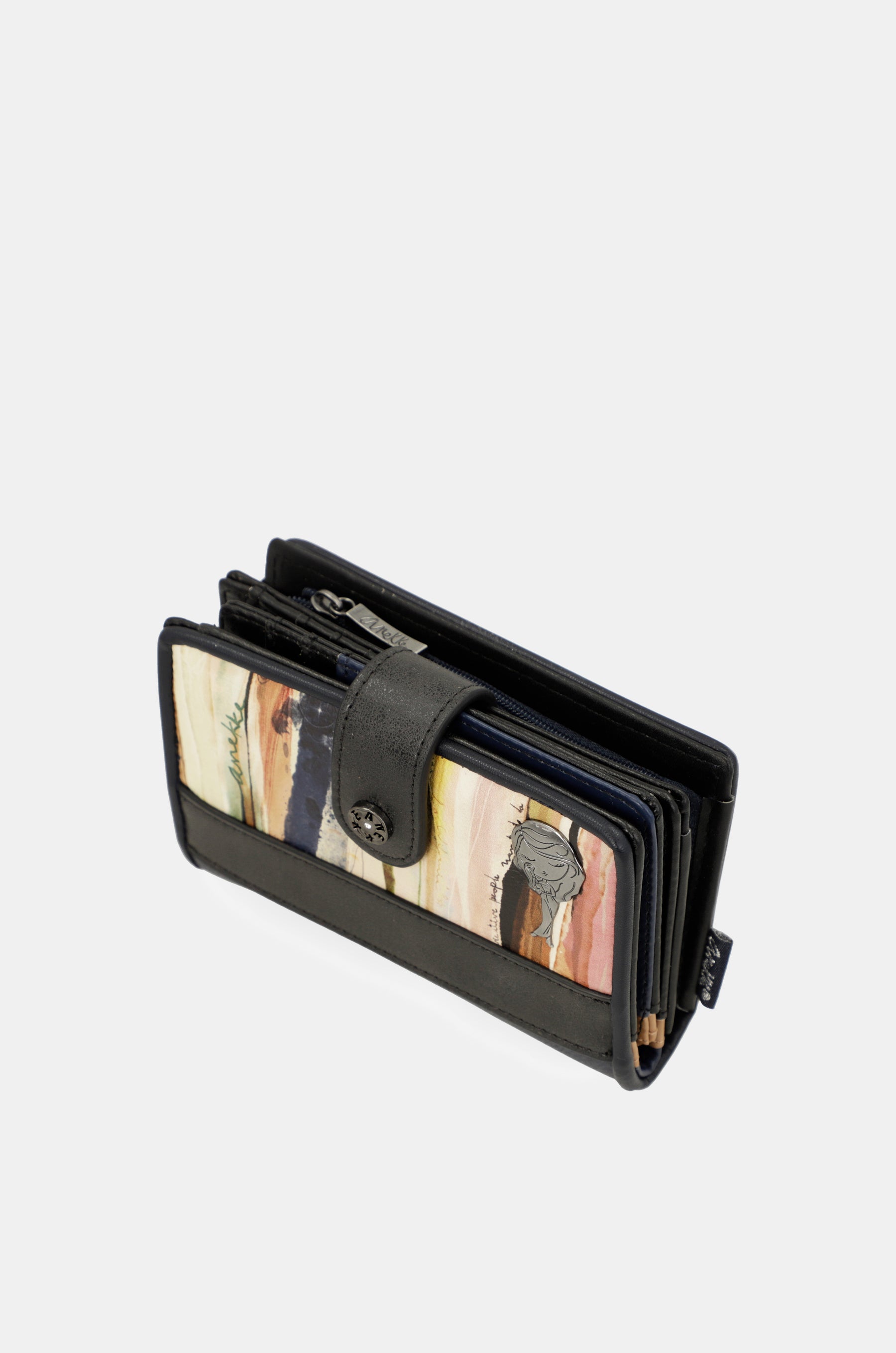 Studio navy blue small RFID wallet