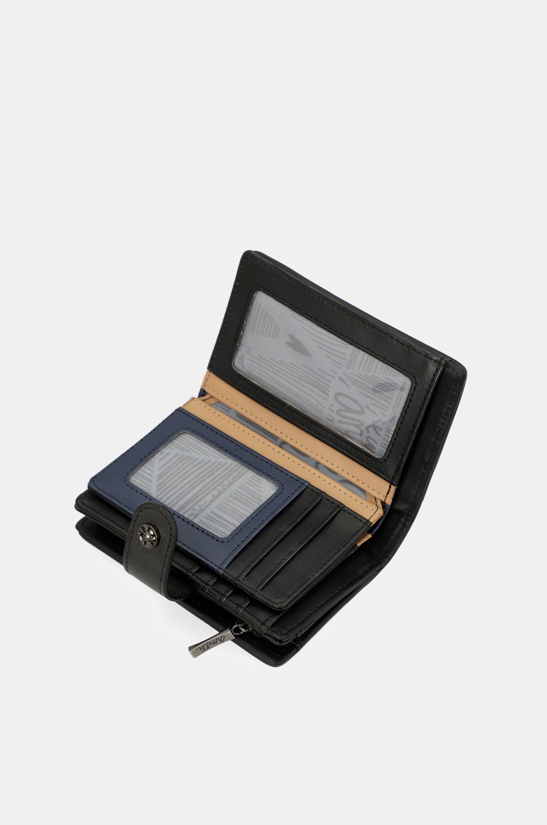 Studio navy blue small RFID wallet
