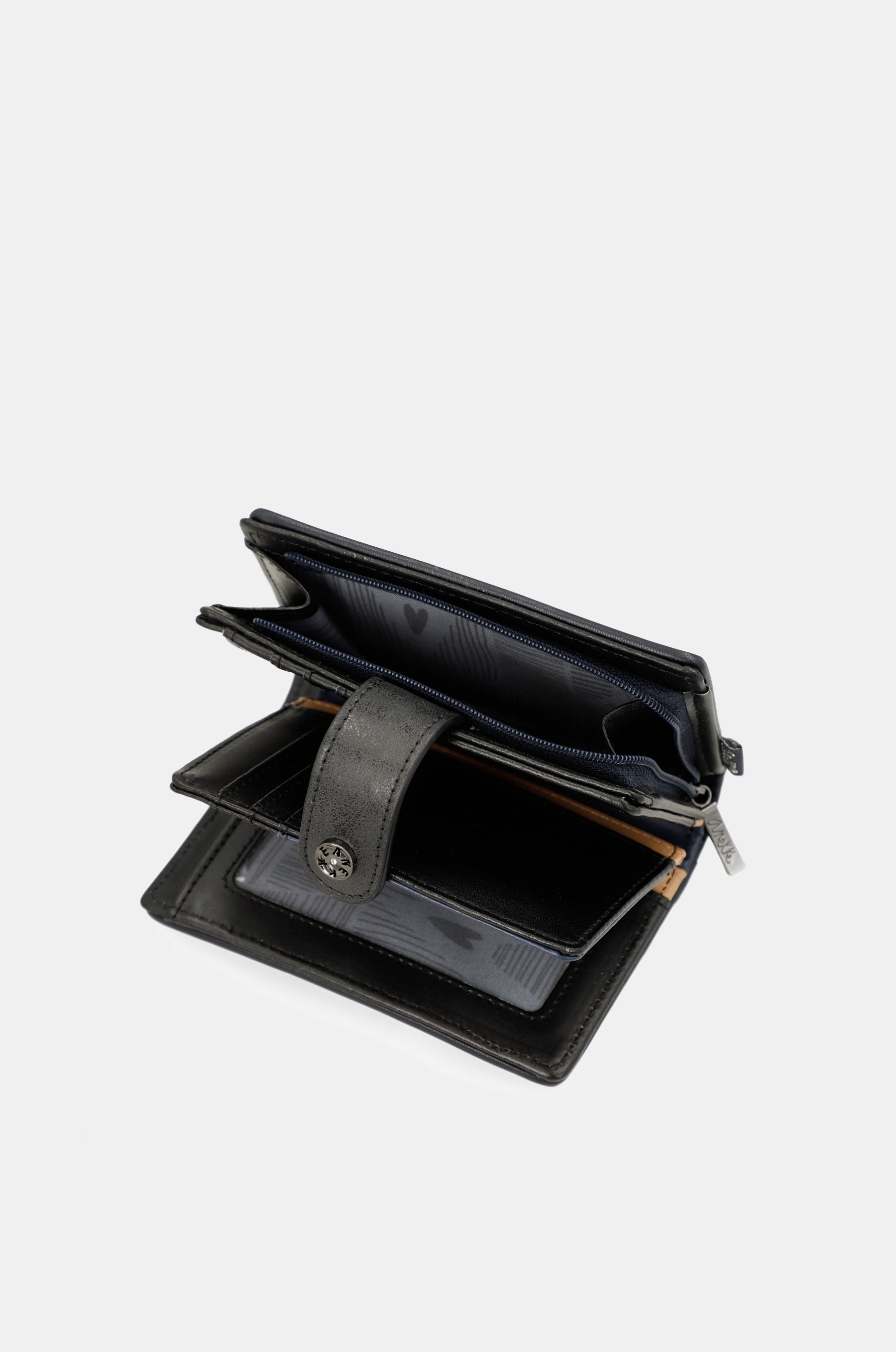 Studio navy blue small RFID wallet