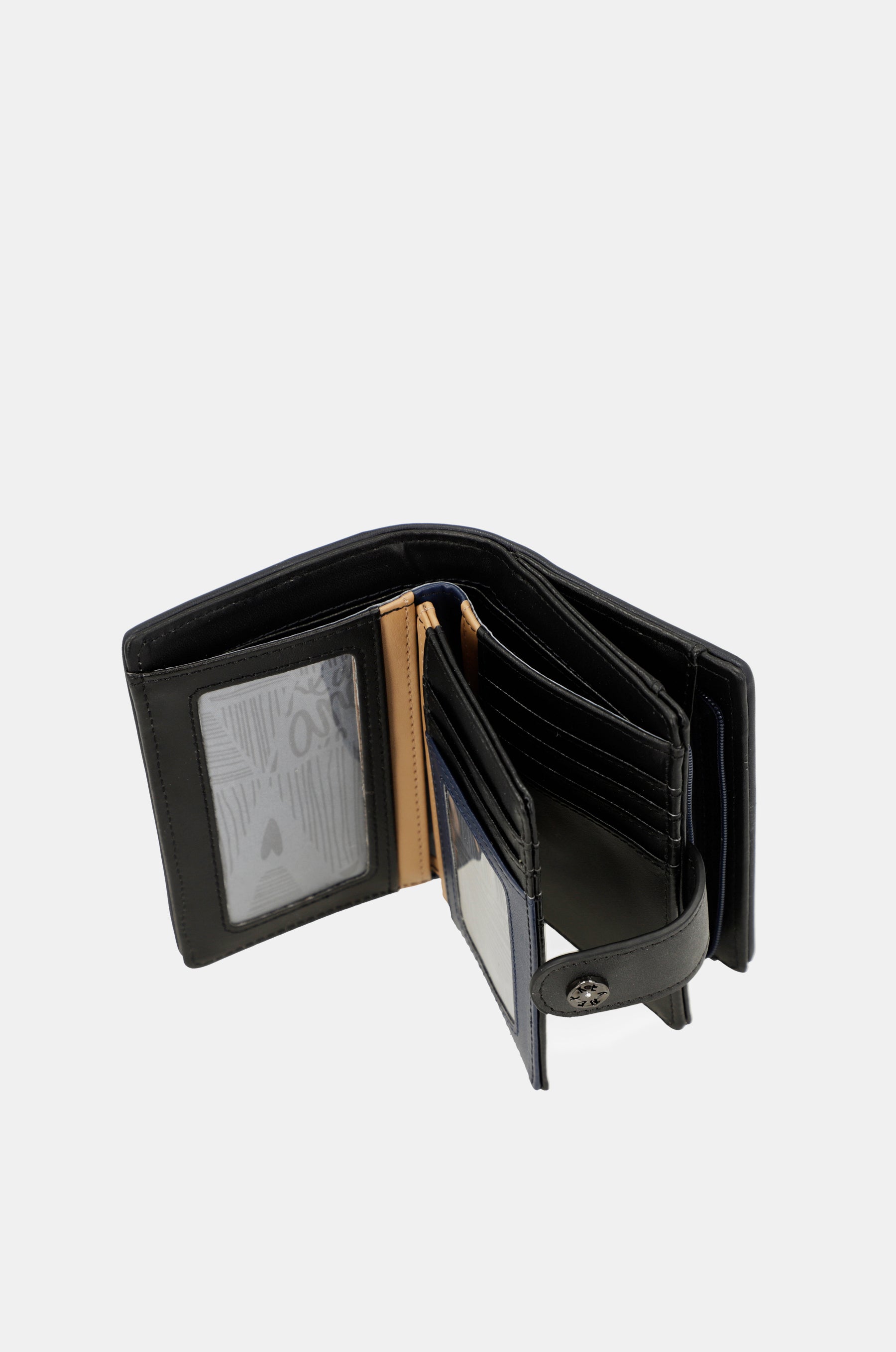 Studio navy blue small RFID wallet