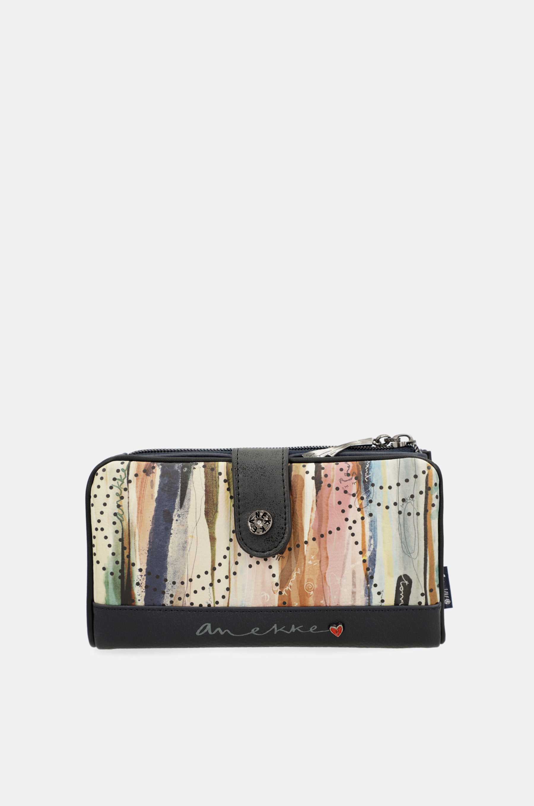Studio navy blue flexible RFID wallet