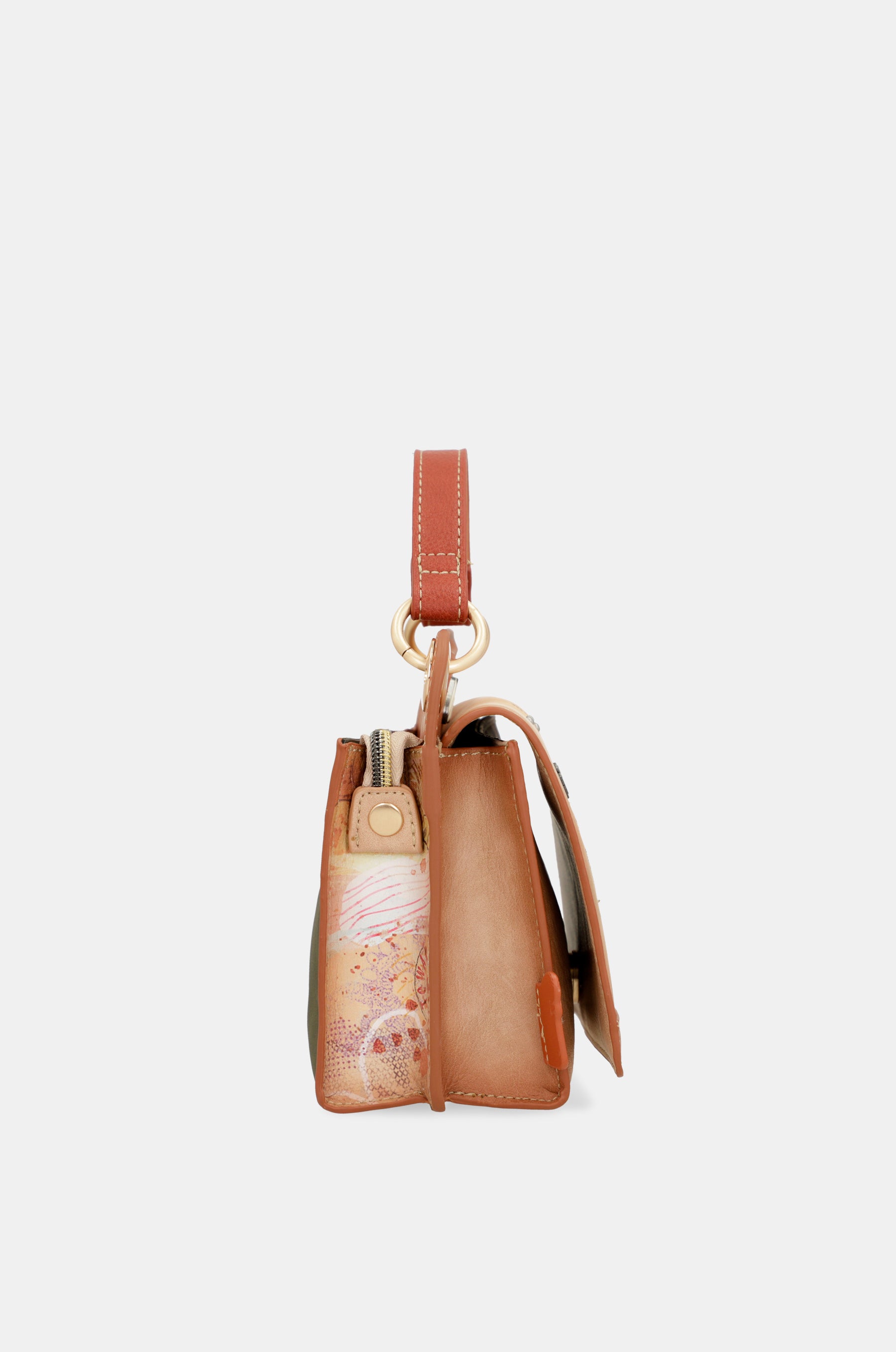Peace & Love camel mini bag