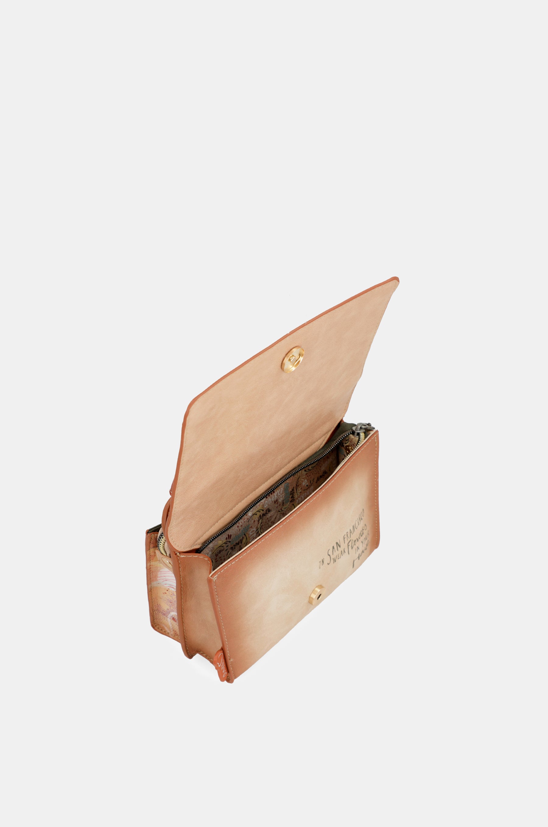 Peace & Love camel mini bag