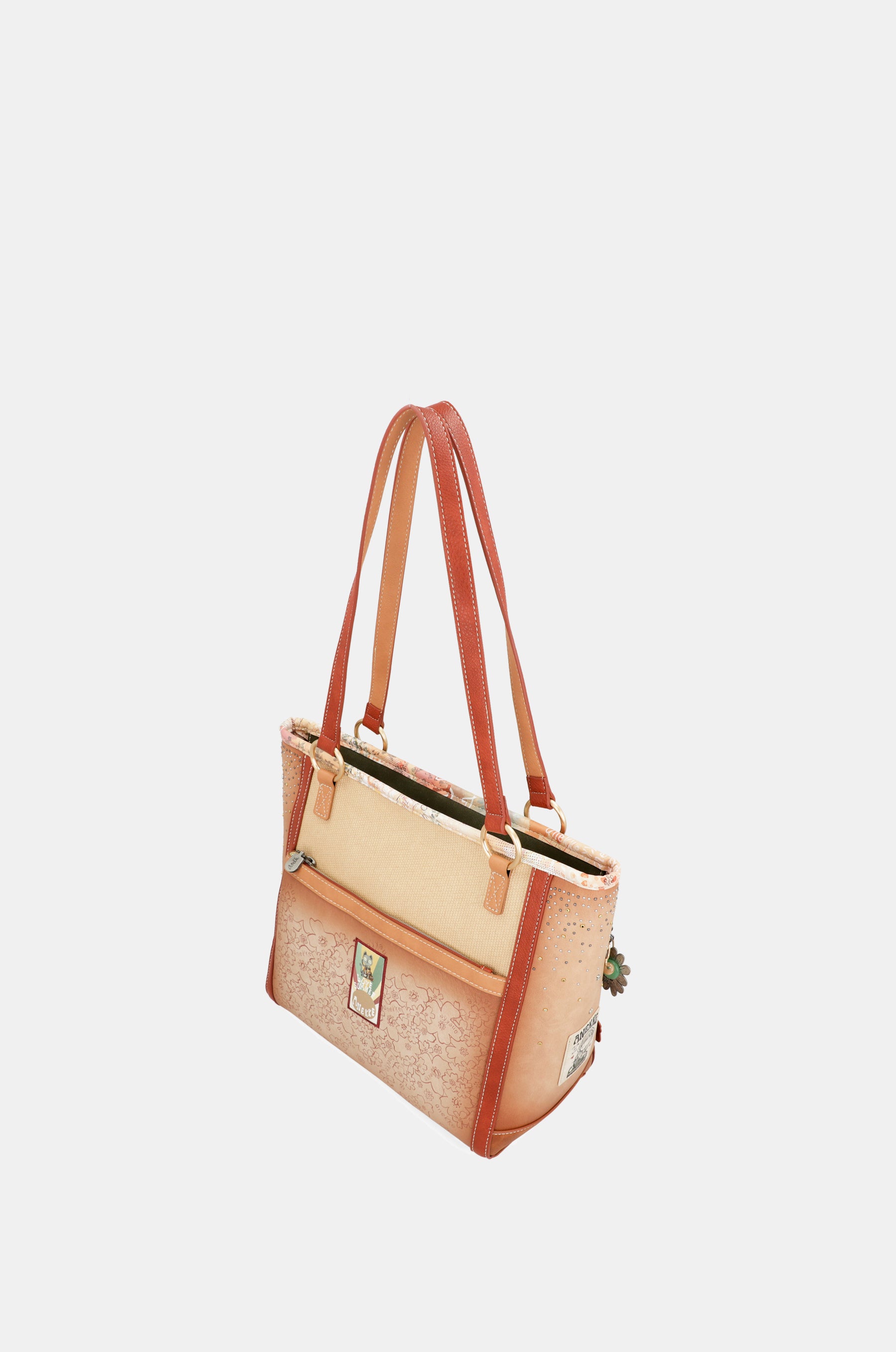 Flowers large shoulder bag