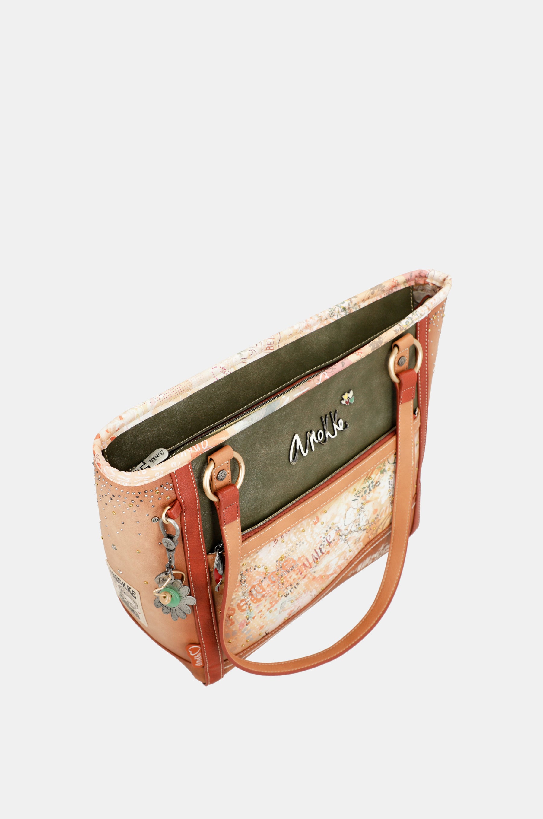 Flowers large shoulder bag