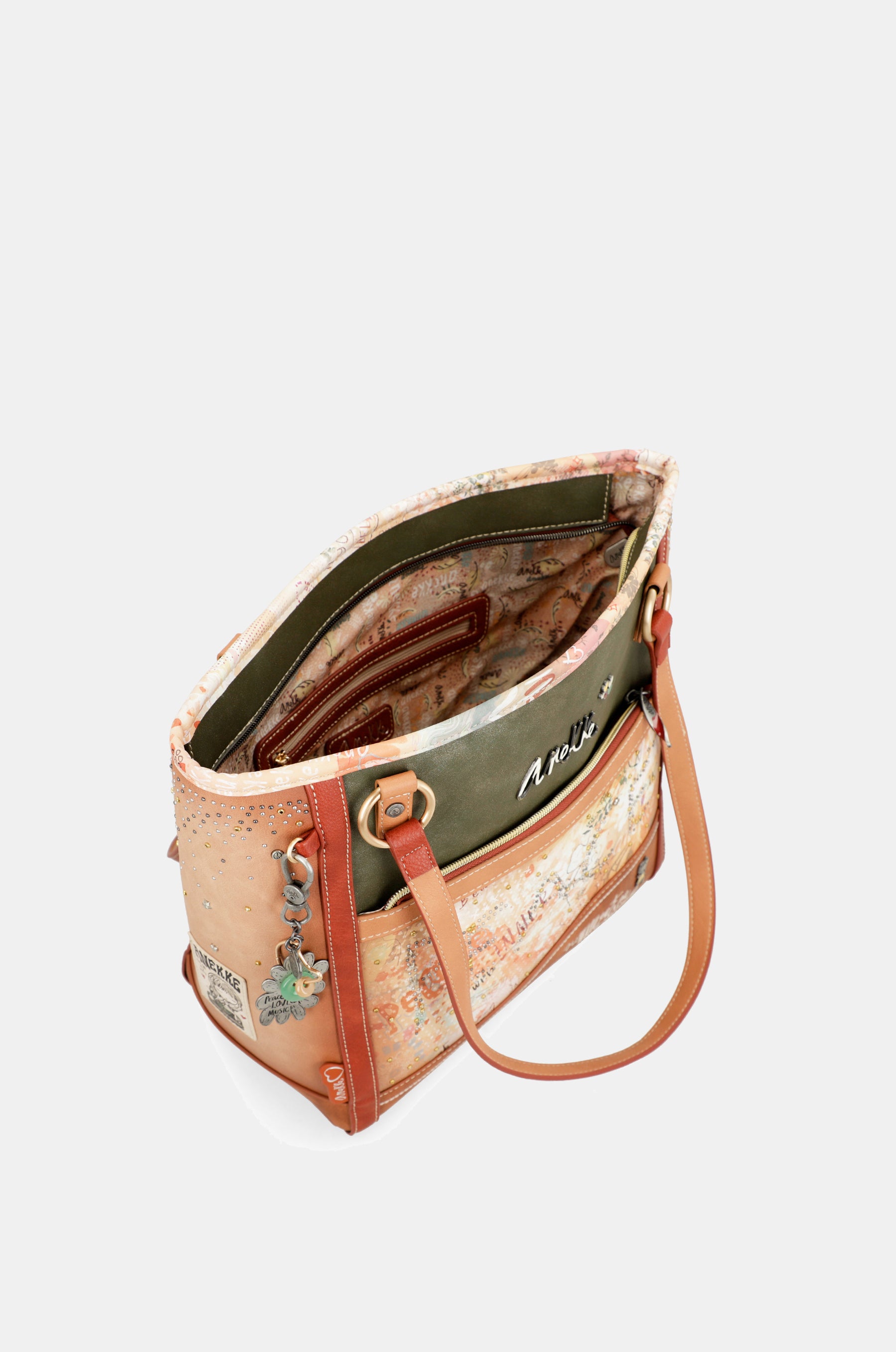 Flowers large shoulder bag