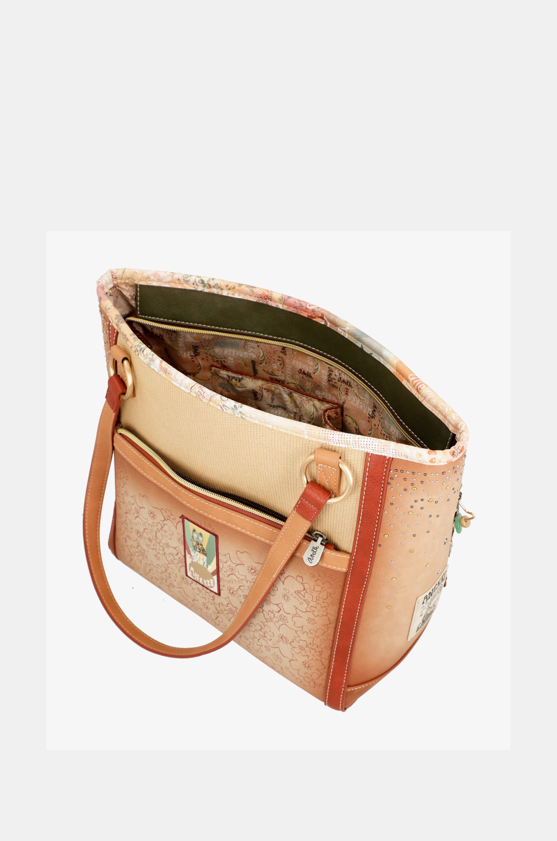 Flowers large shoulder bag