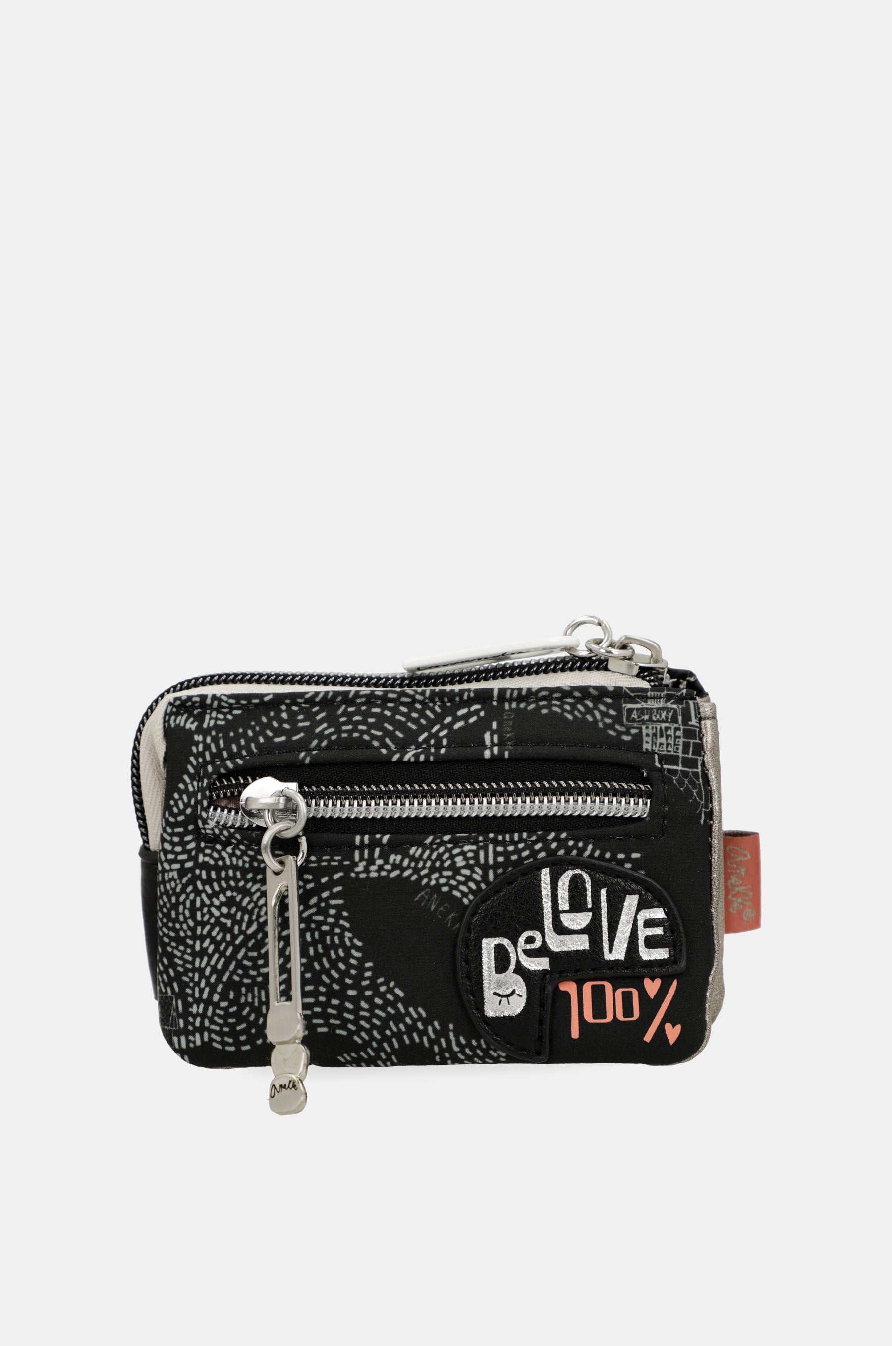 Nature Sixties triple-compartment coin purse