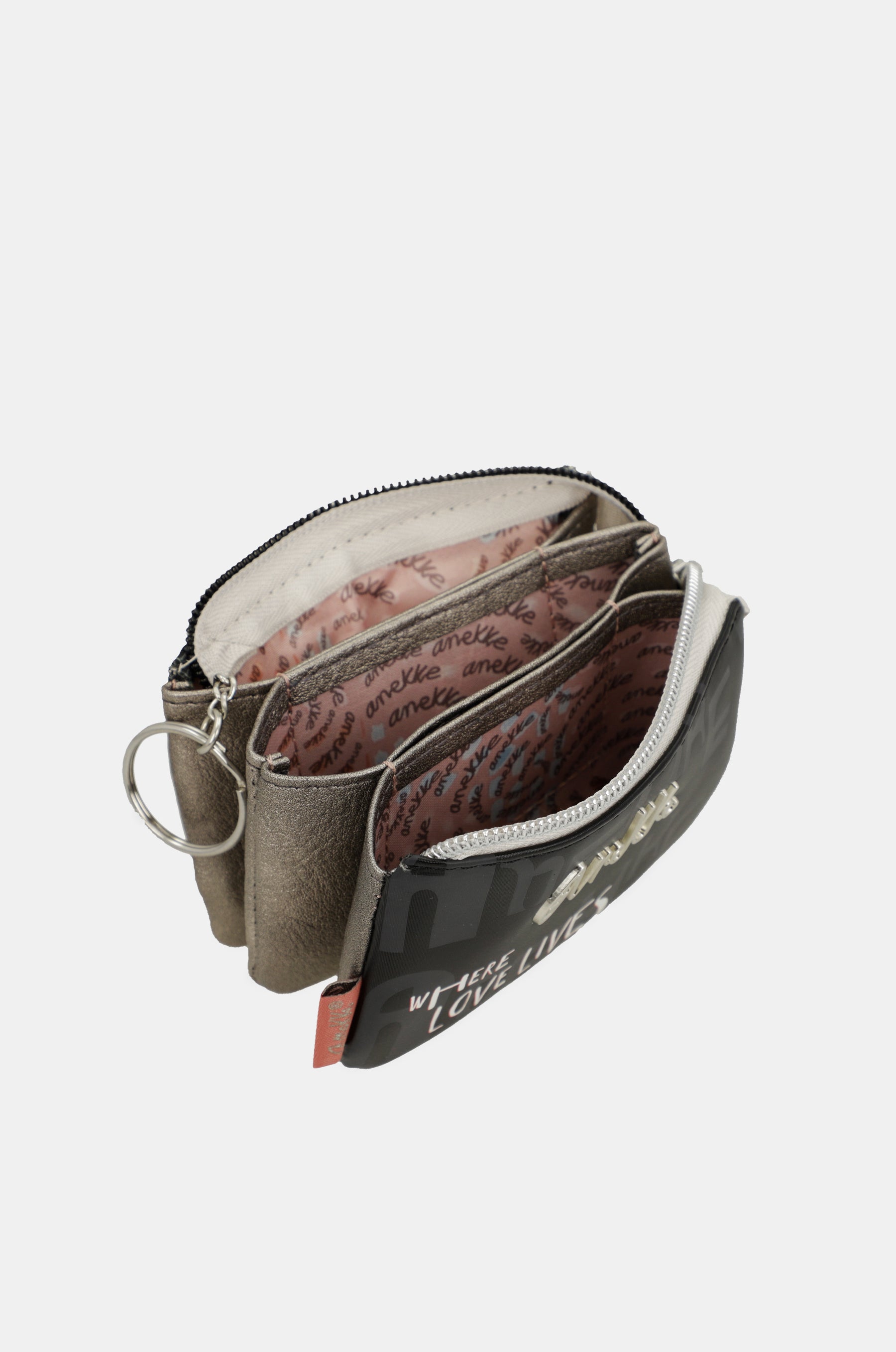 Nature Sixties triple-compartment coin purse