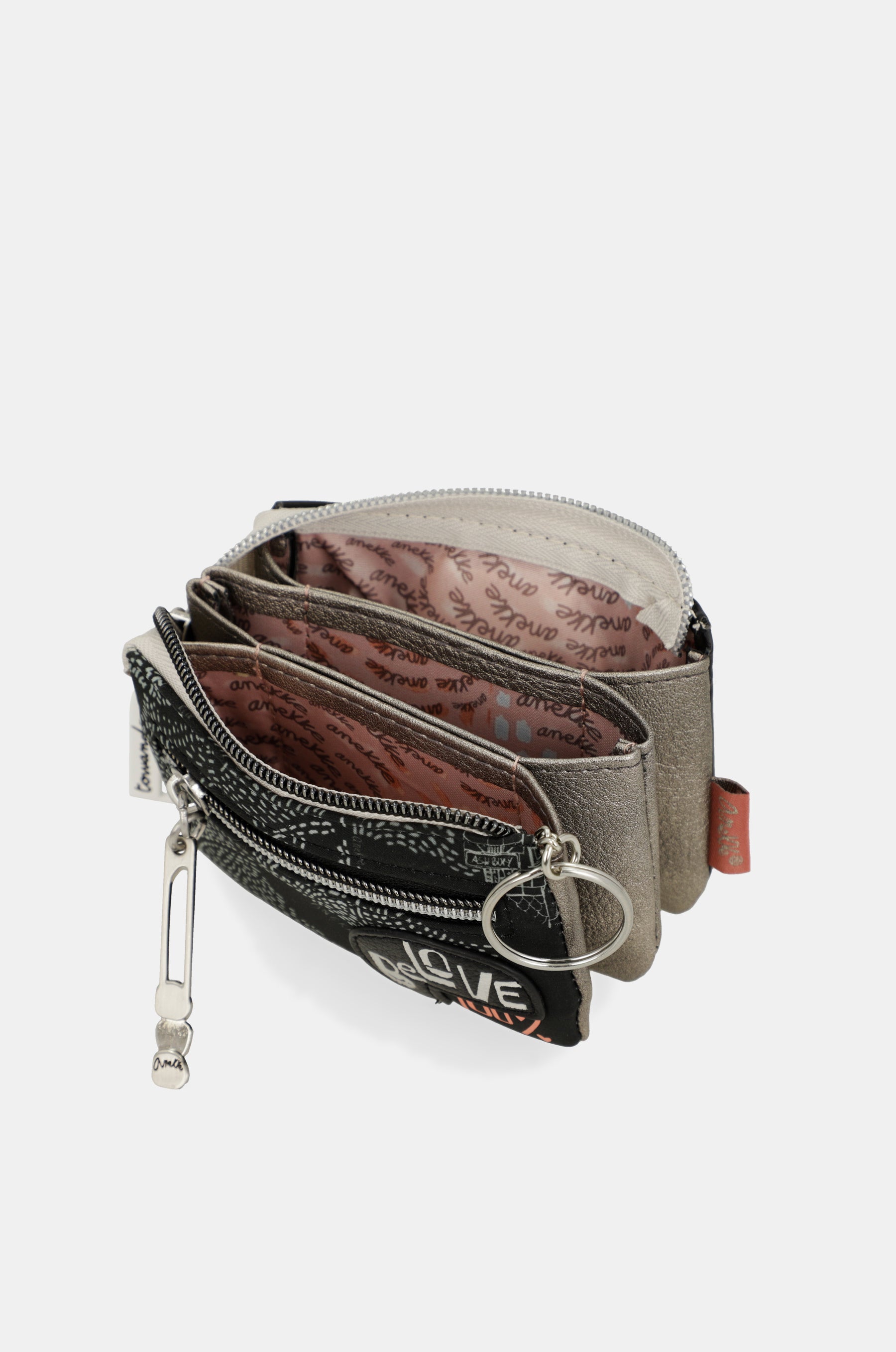 Nature Sixties triple-compartment coin purse