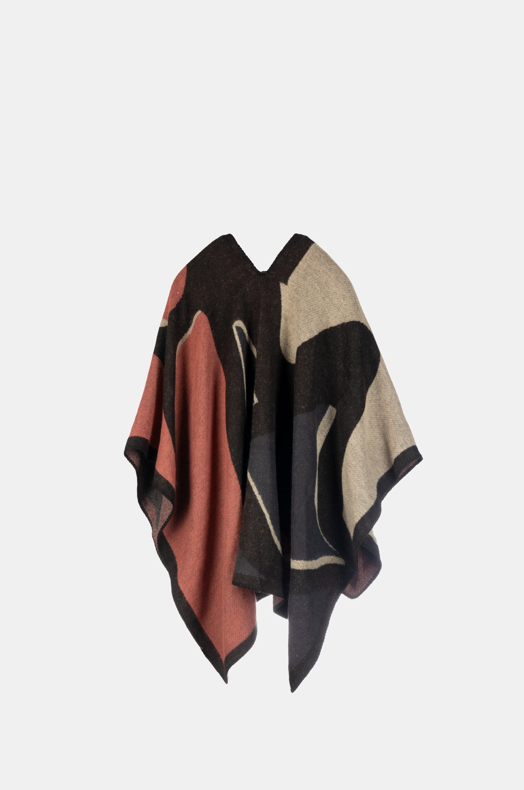 Anekke printed poncho