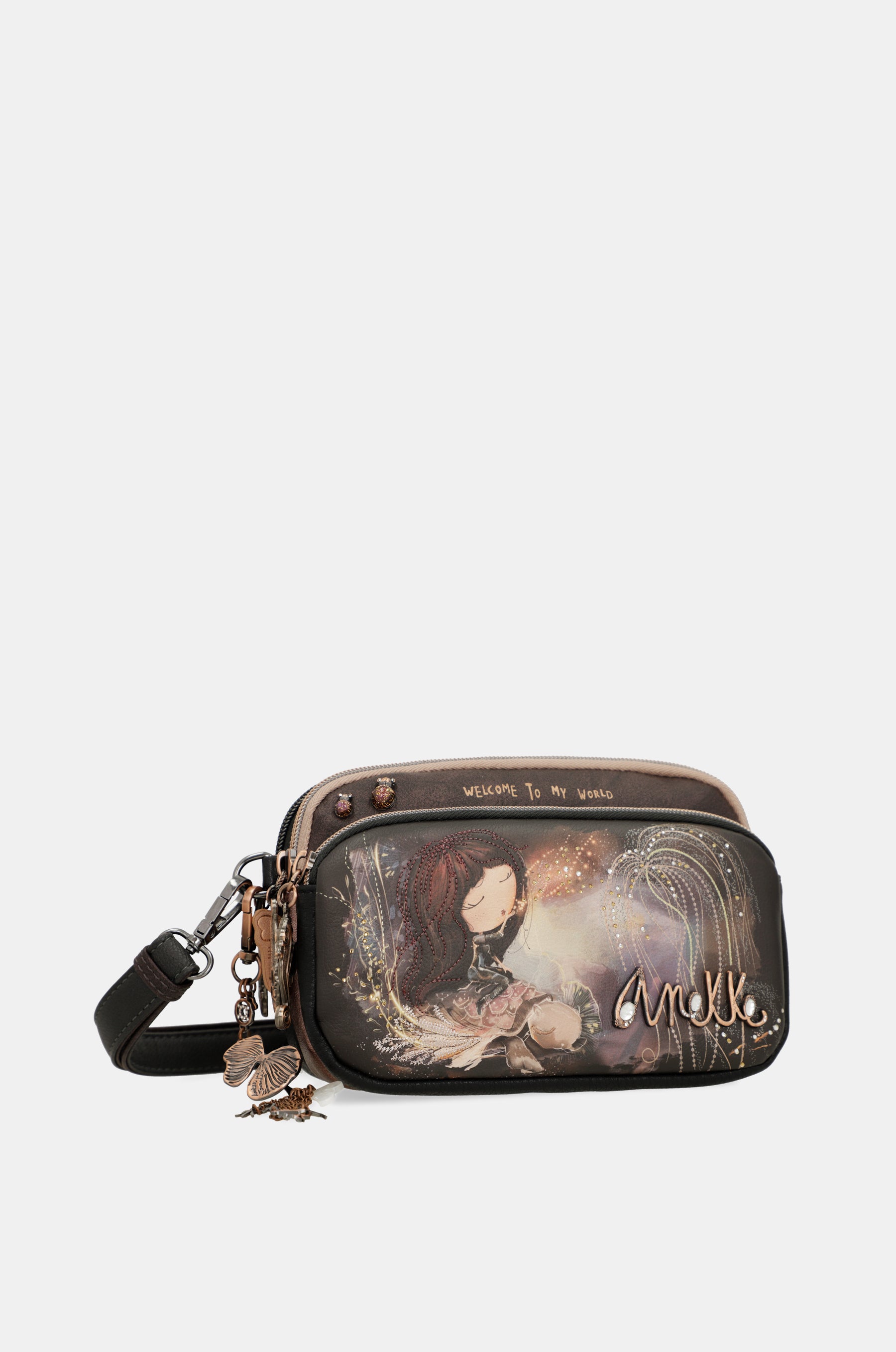 Dreamverse 2-compartment small crossbody bag