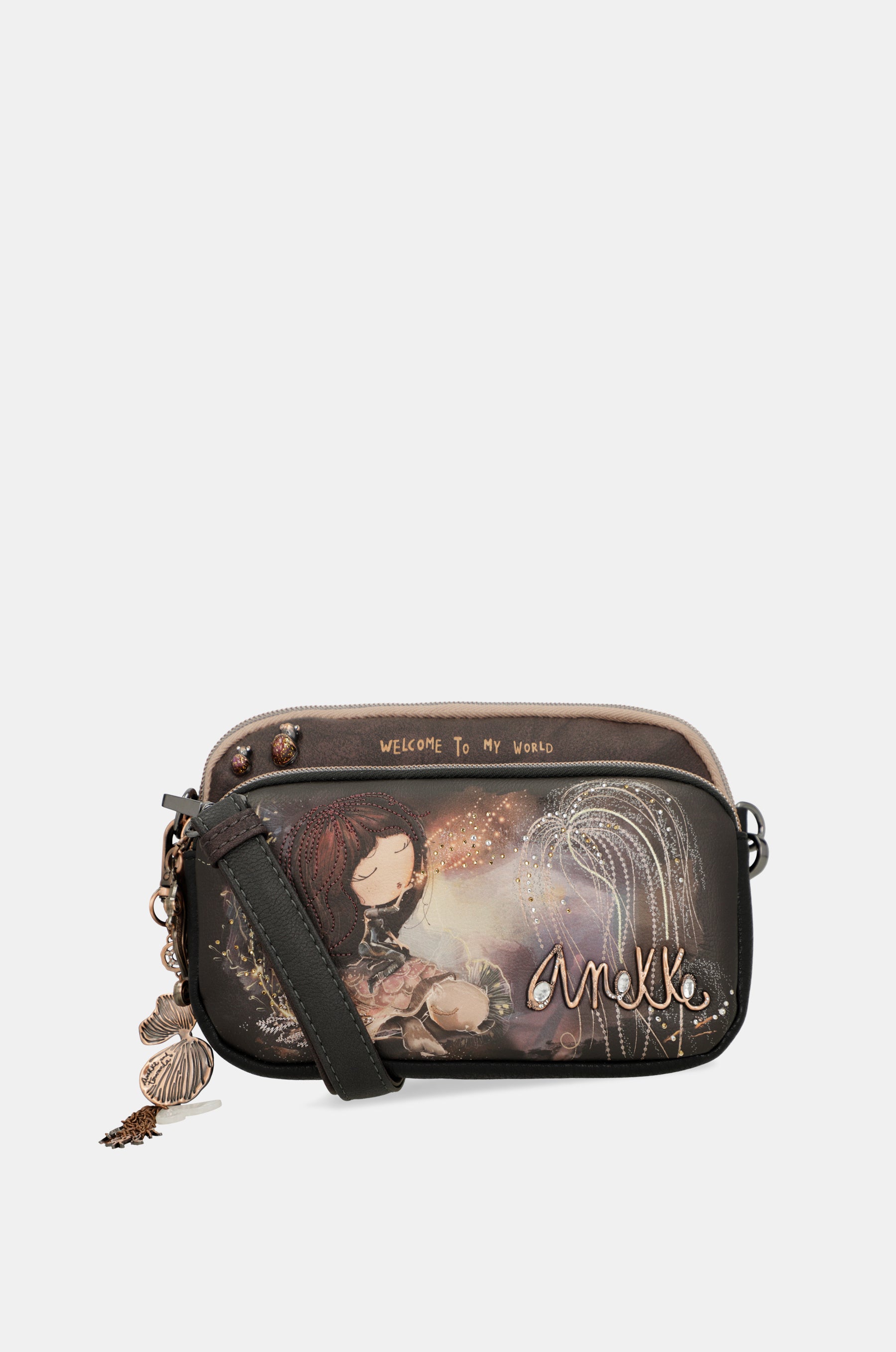 Dreamverse 2-compartment small crossbody bag