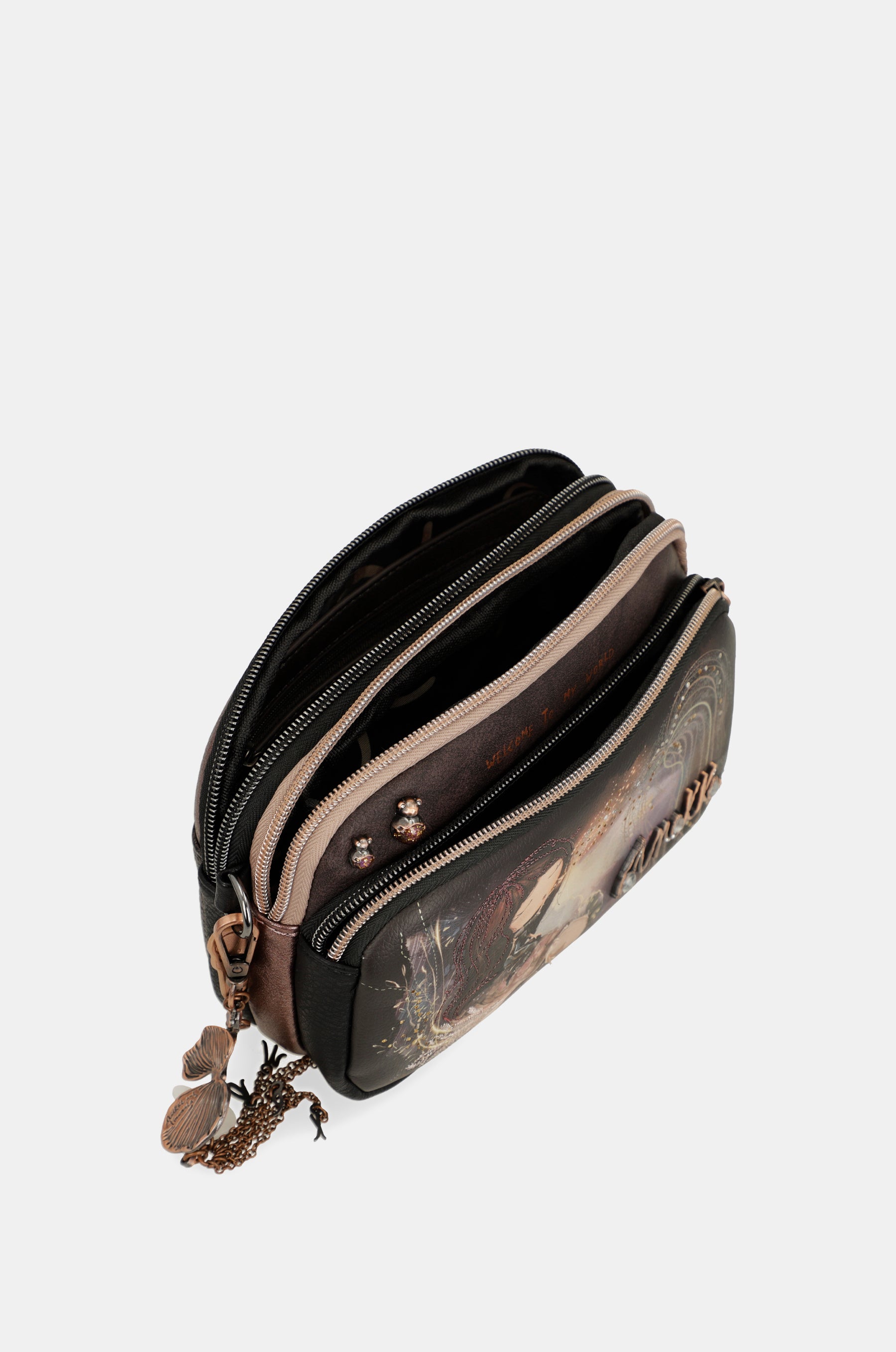 Dreamverse 2-compartment small crossbody bag