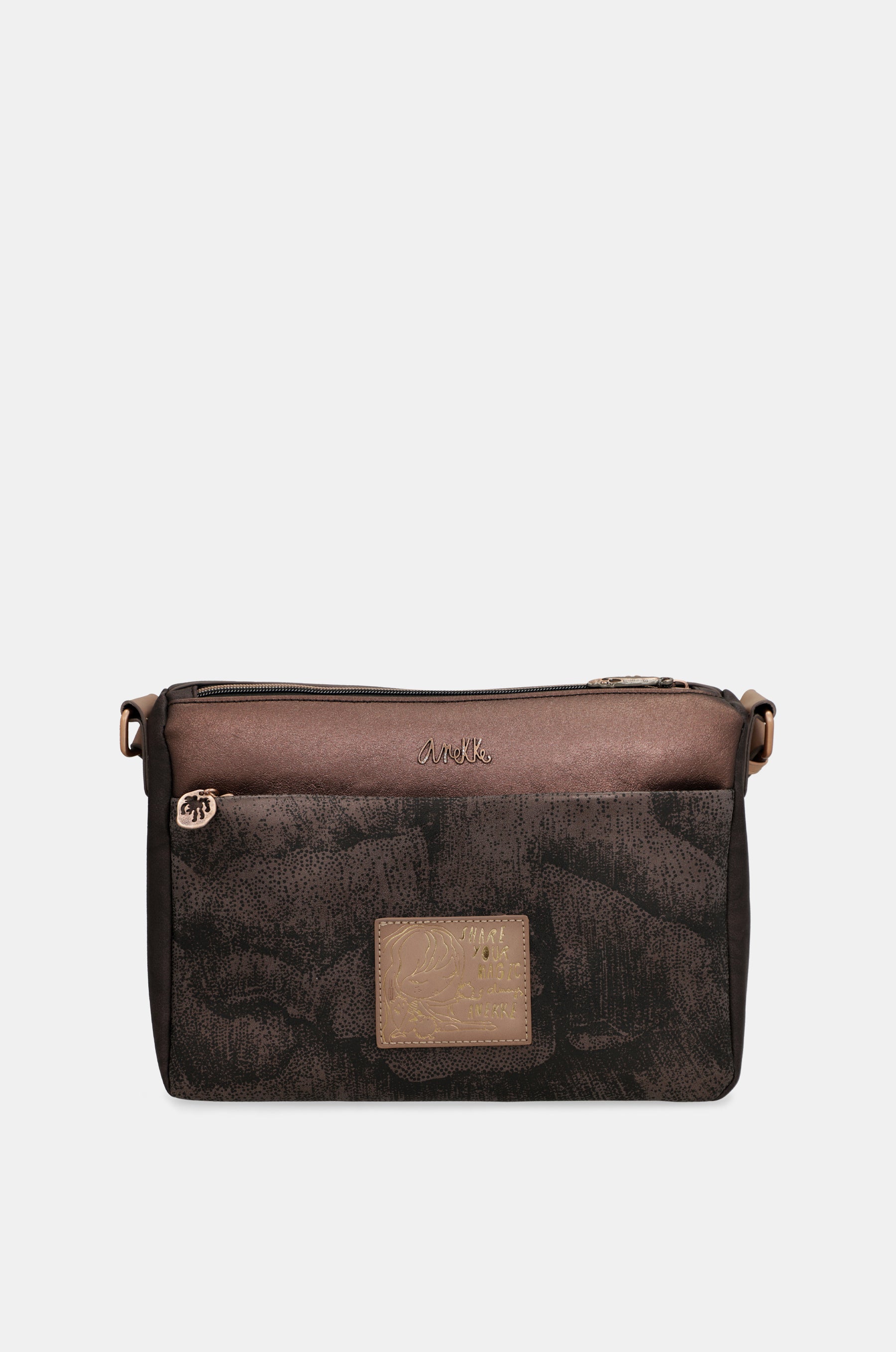 Land 2-compartment medium crossbody bag