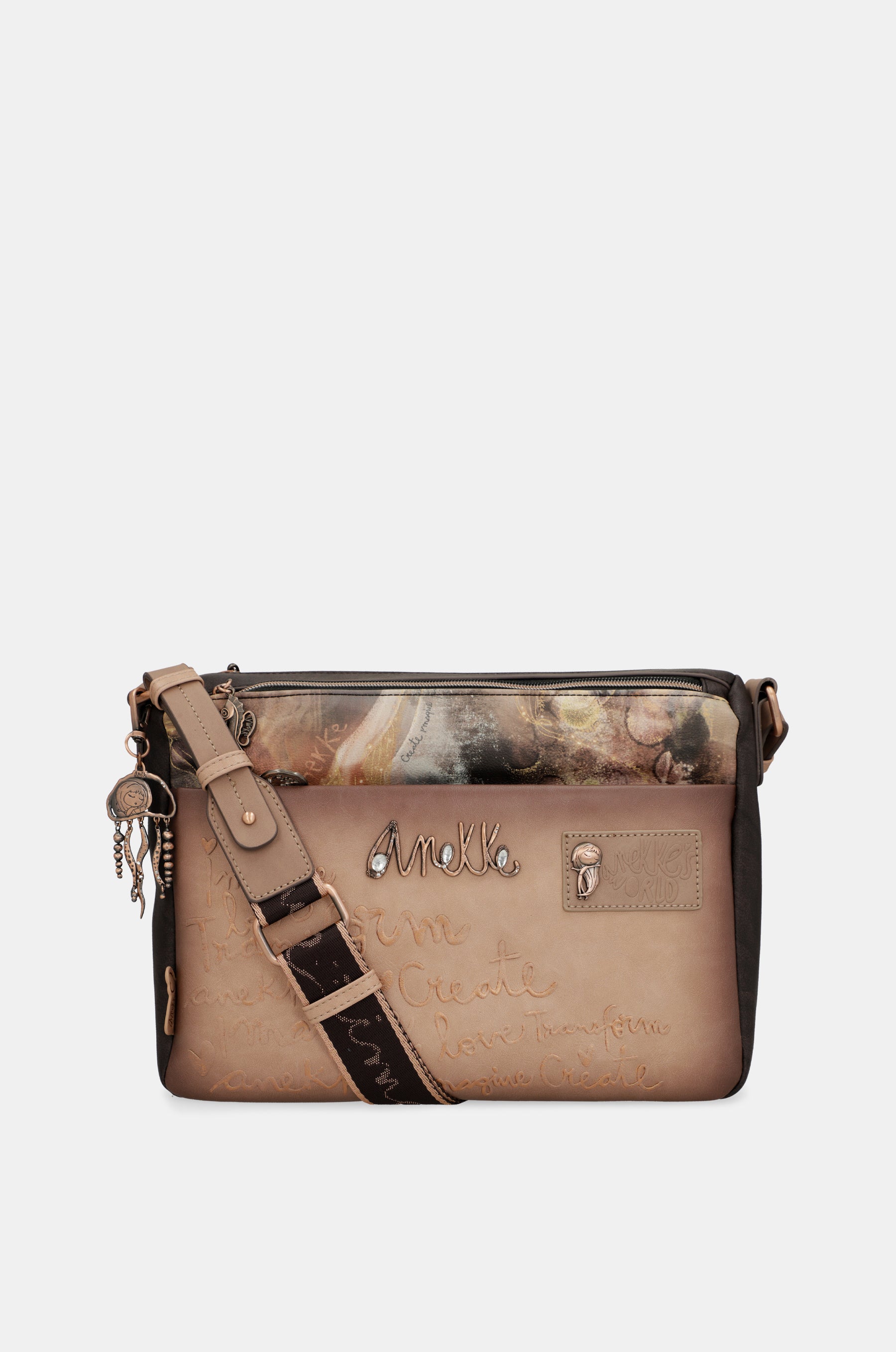 Land 2-compartment medium crossbody bag