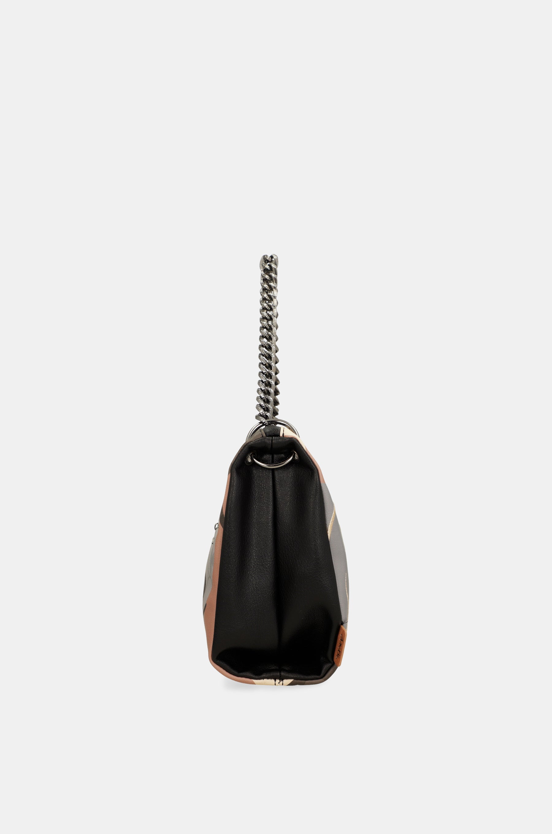 Heartbeat crossbody bag with metal handle