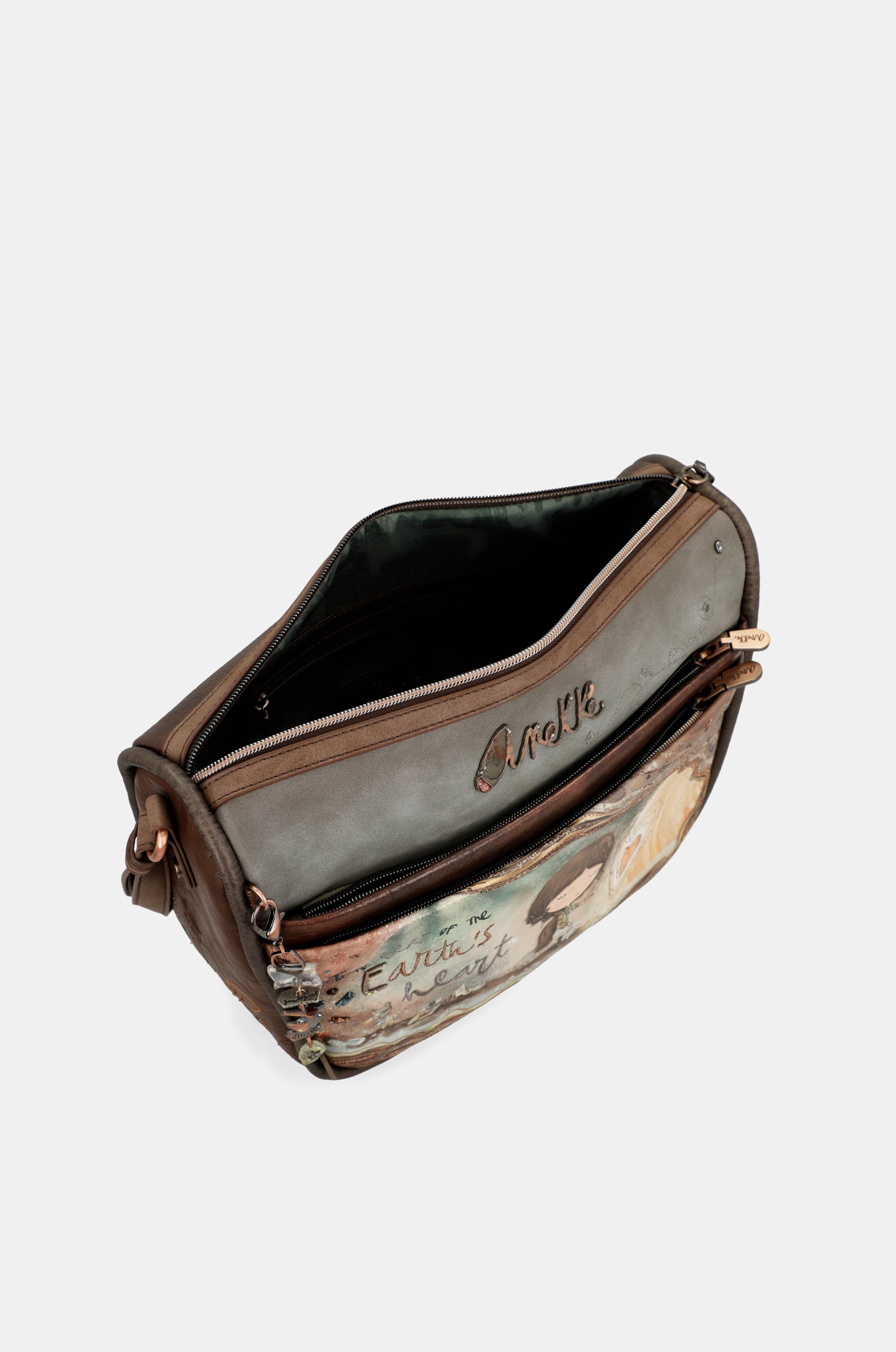 Core 3-compartment crossbody bag