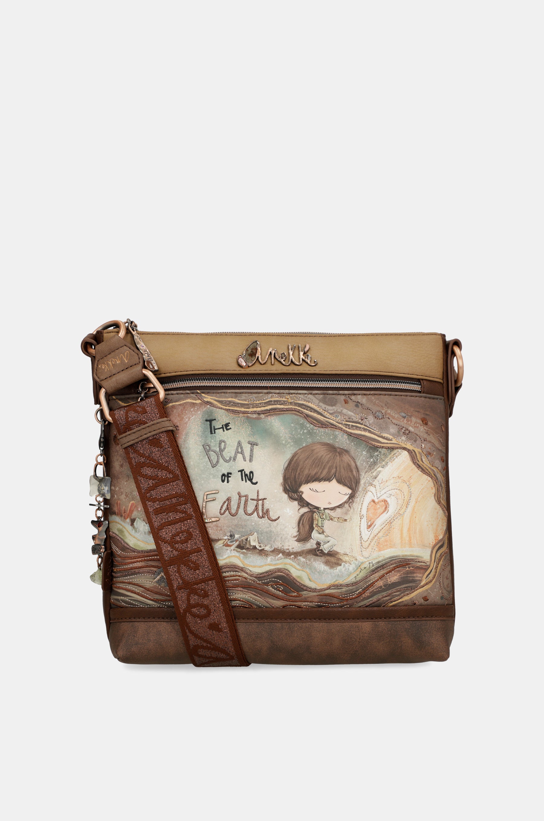 Core 3-compartment medium crossbody bag