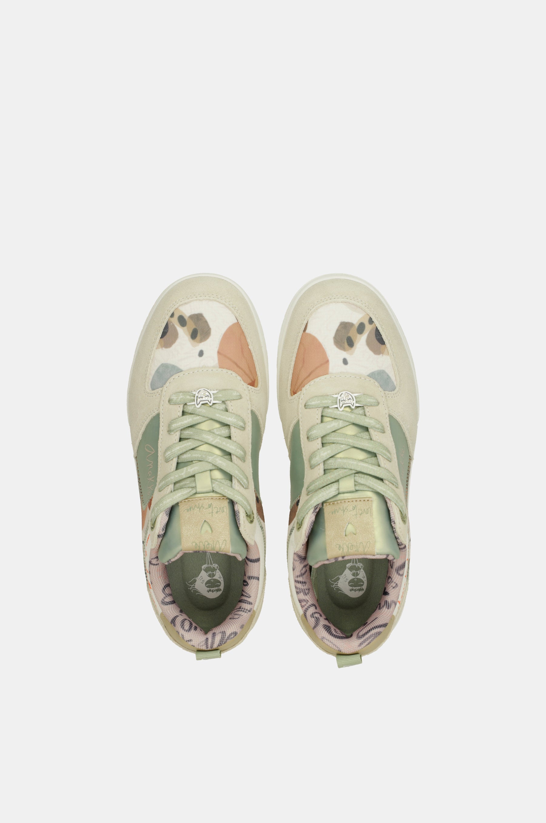 Retro green sneakers