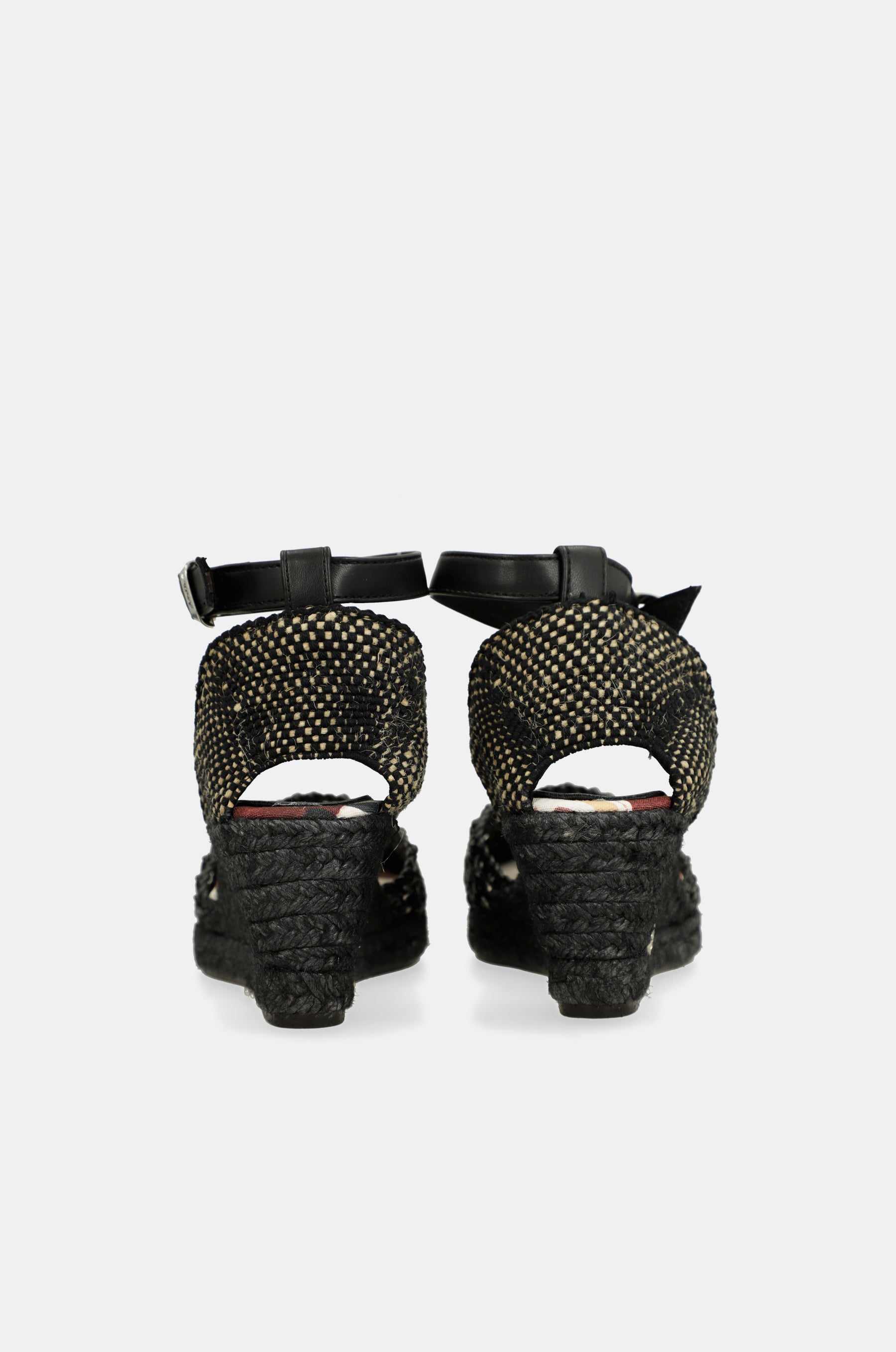 Black wedge sandals Alma