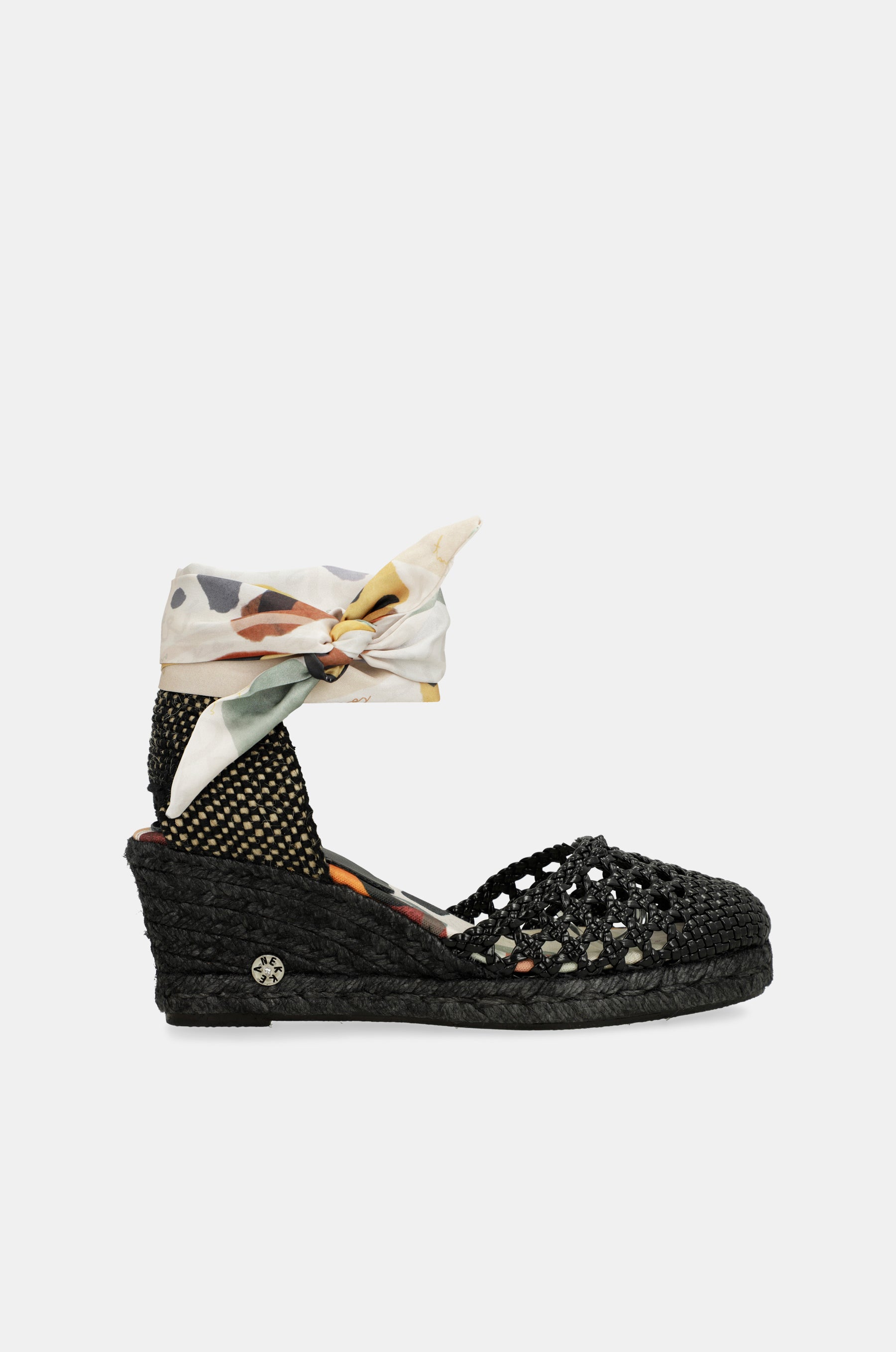 Black wedge sandals Alma