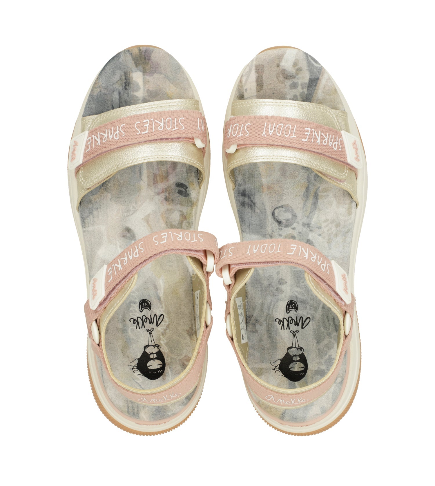 Pink sports sandals