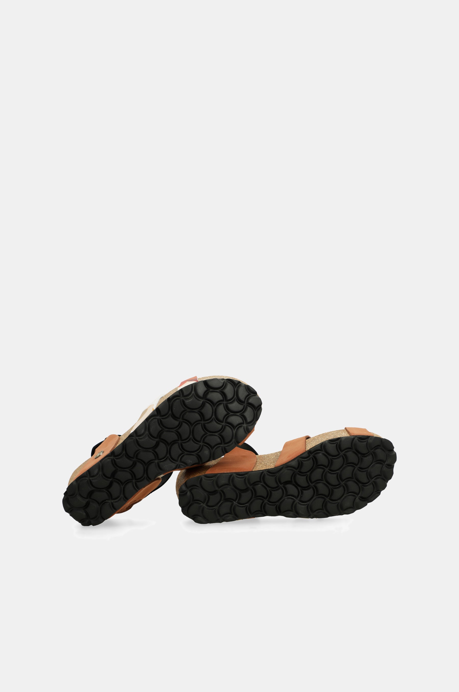 Wedge sandals bio leather straps