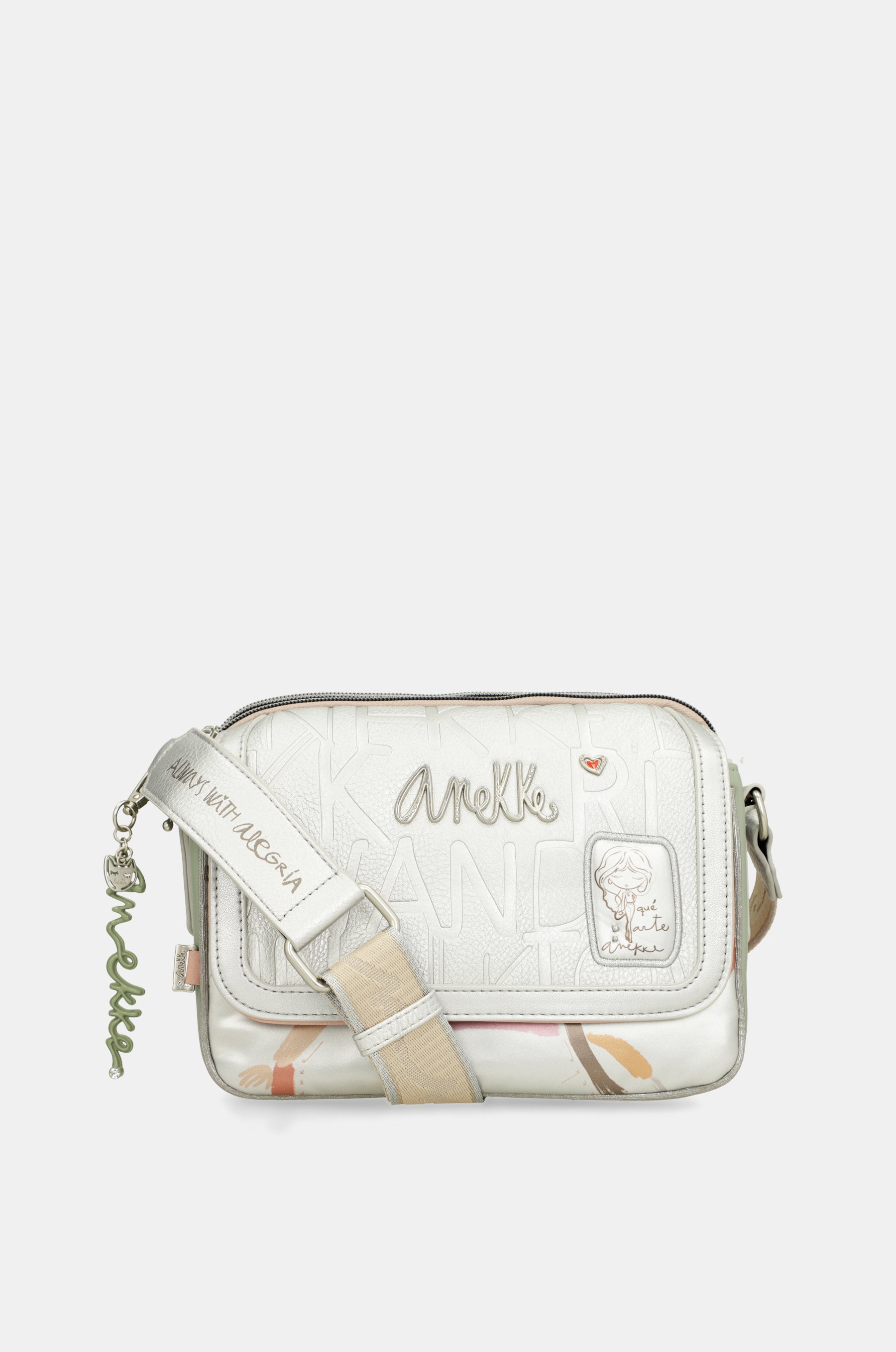 Oval flap crossbody bag Alma