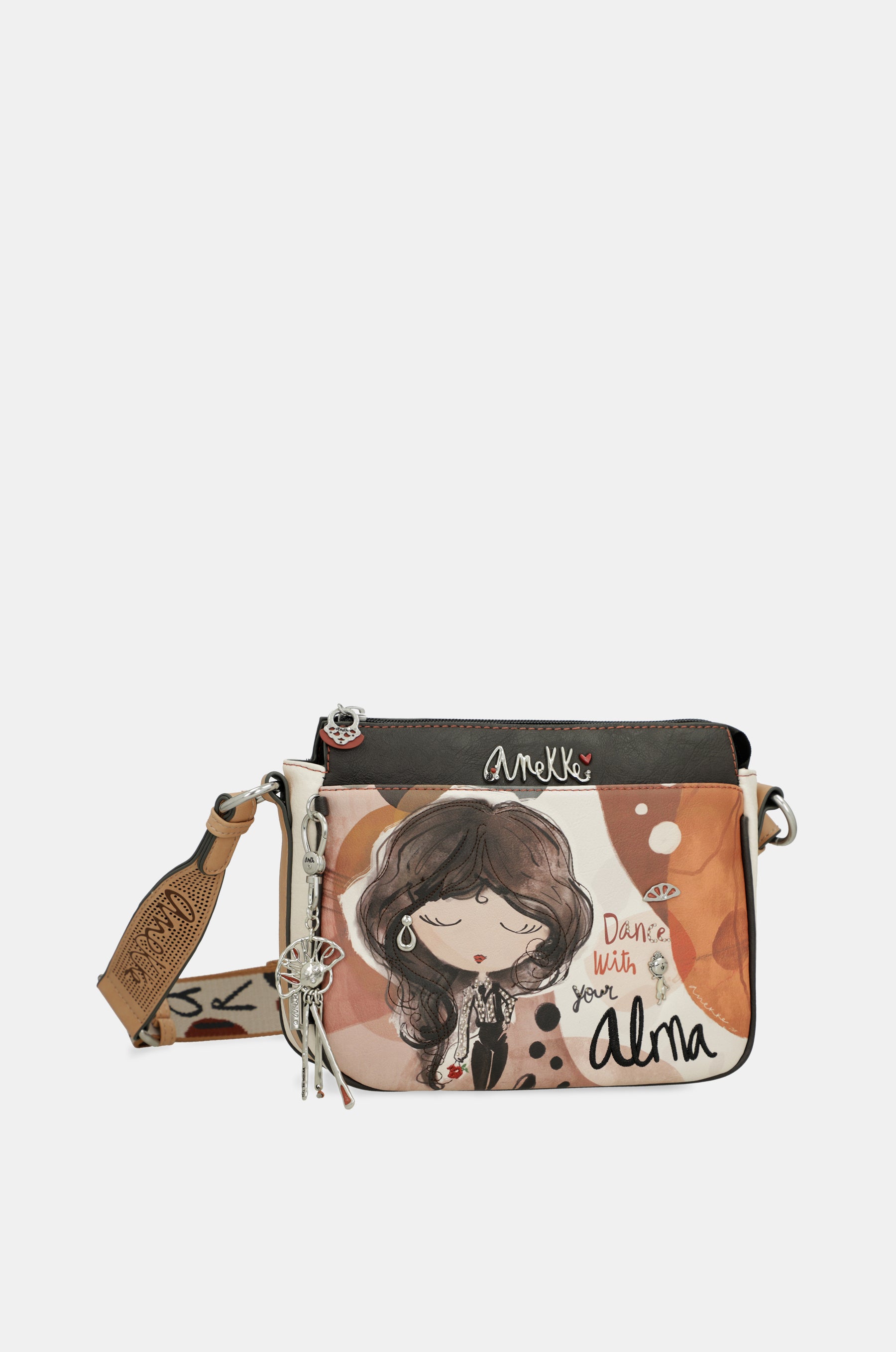Medium crossbody bag with 3 compartments Alma