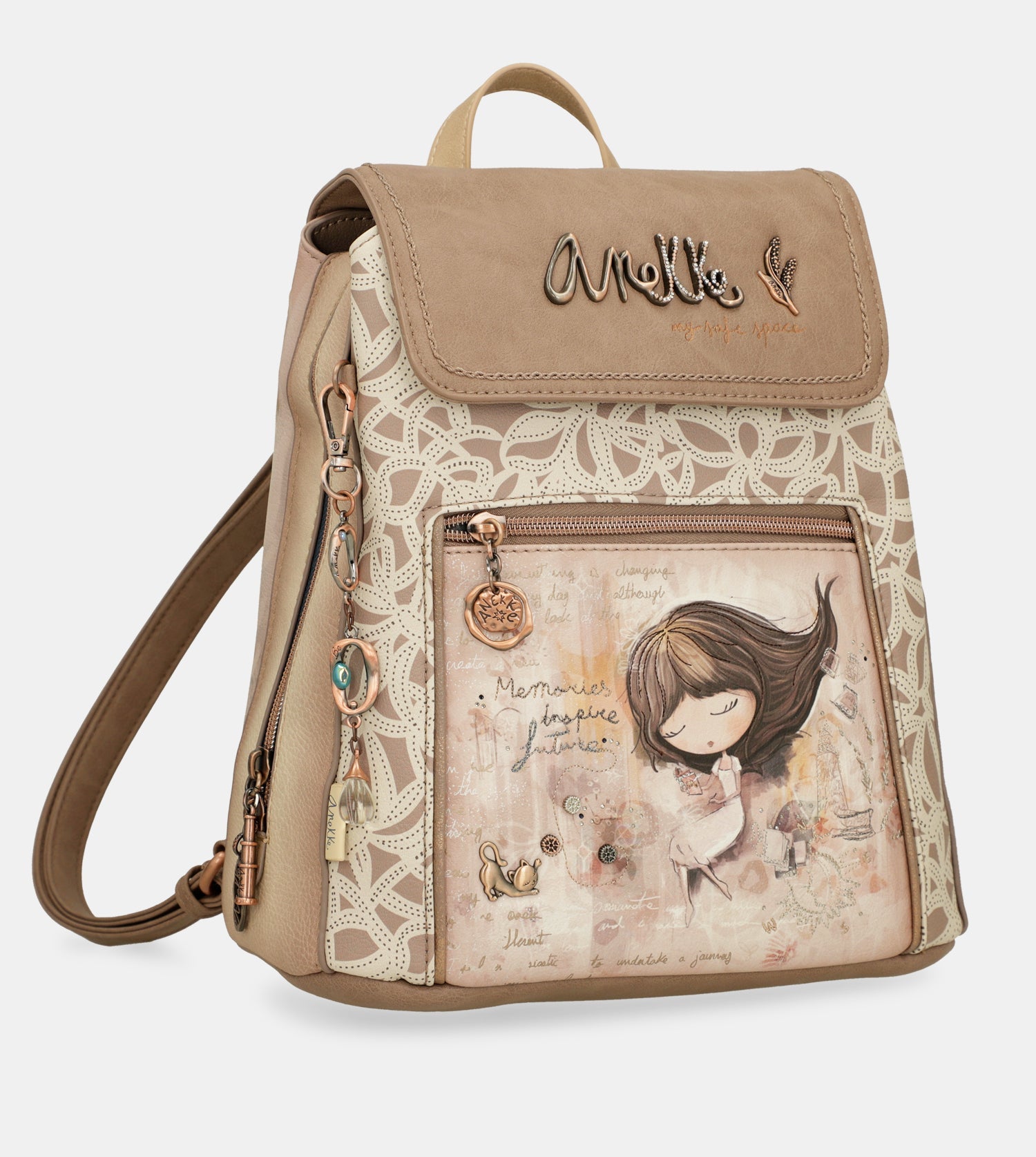 Backpack with flap Memories