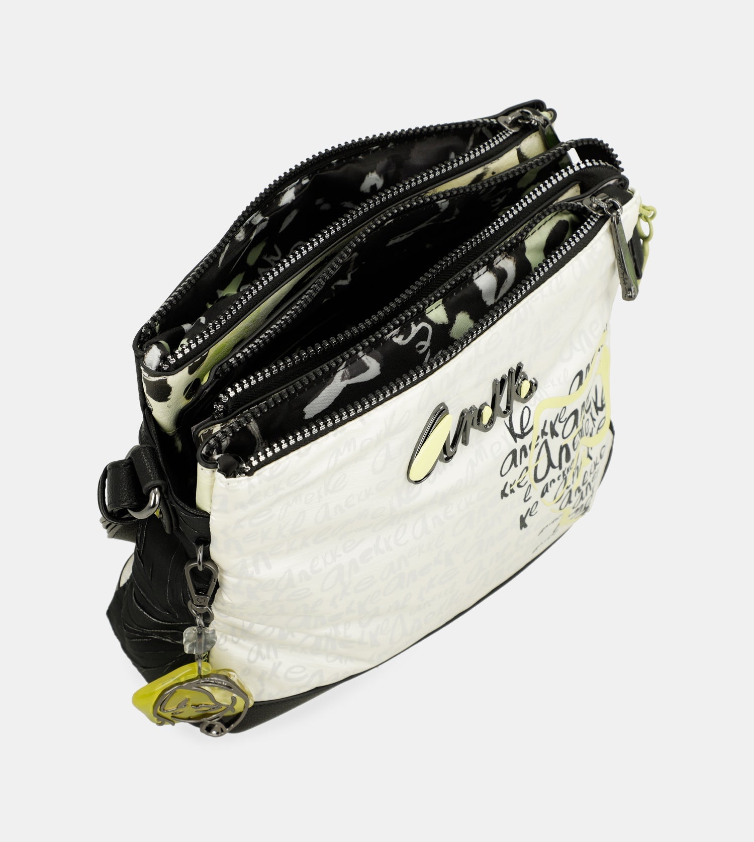 Printed crossbody bag with 3 compartments Nature Towanda