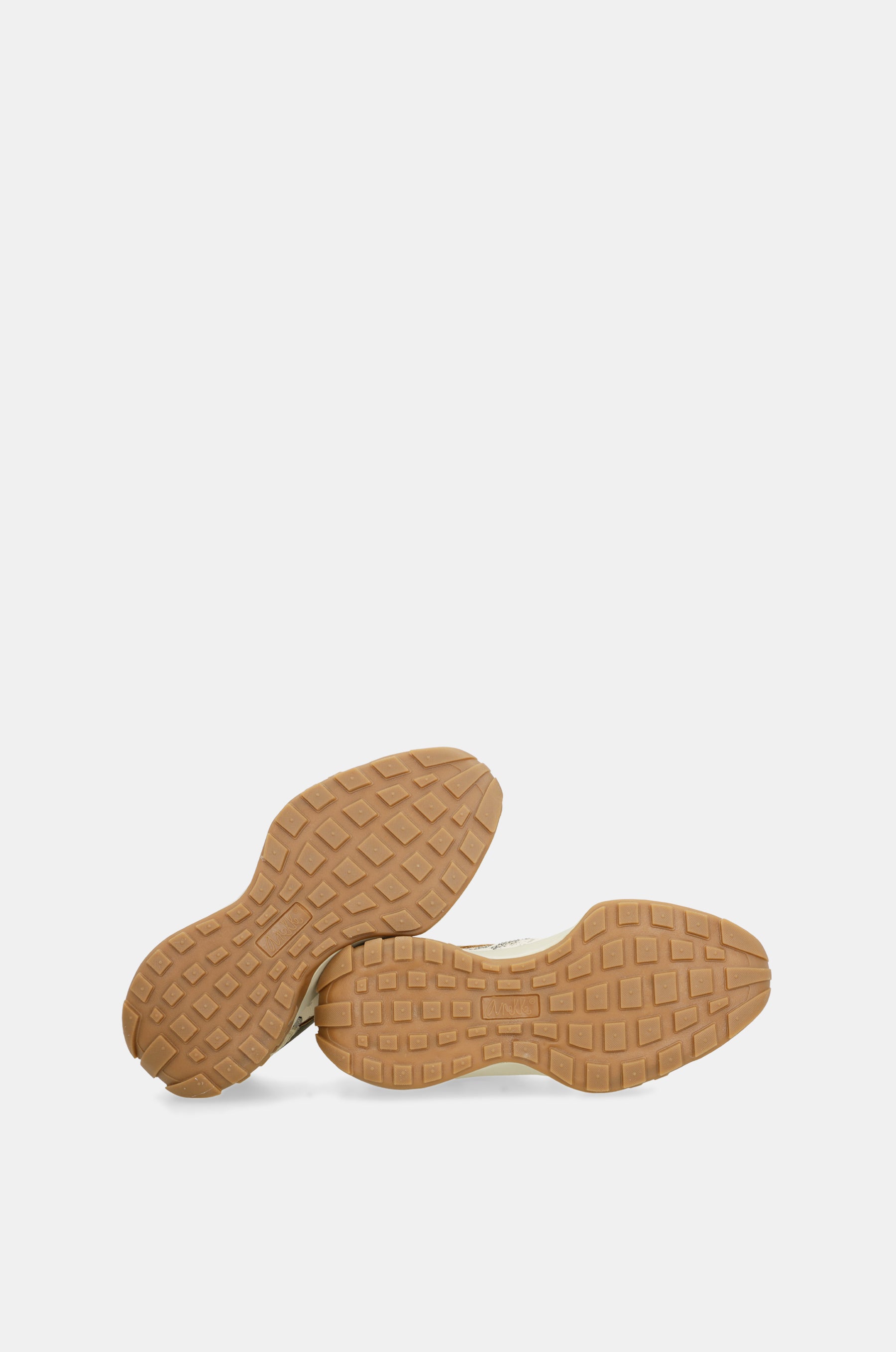 Beige printed sneakers