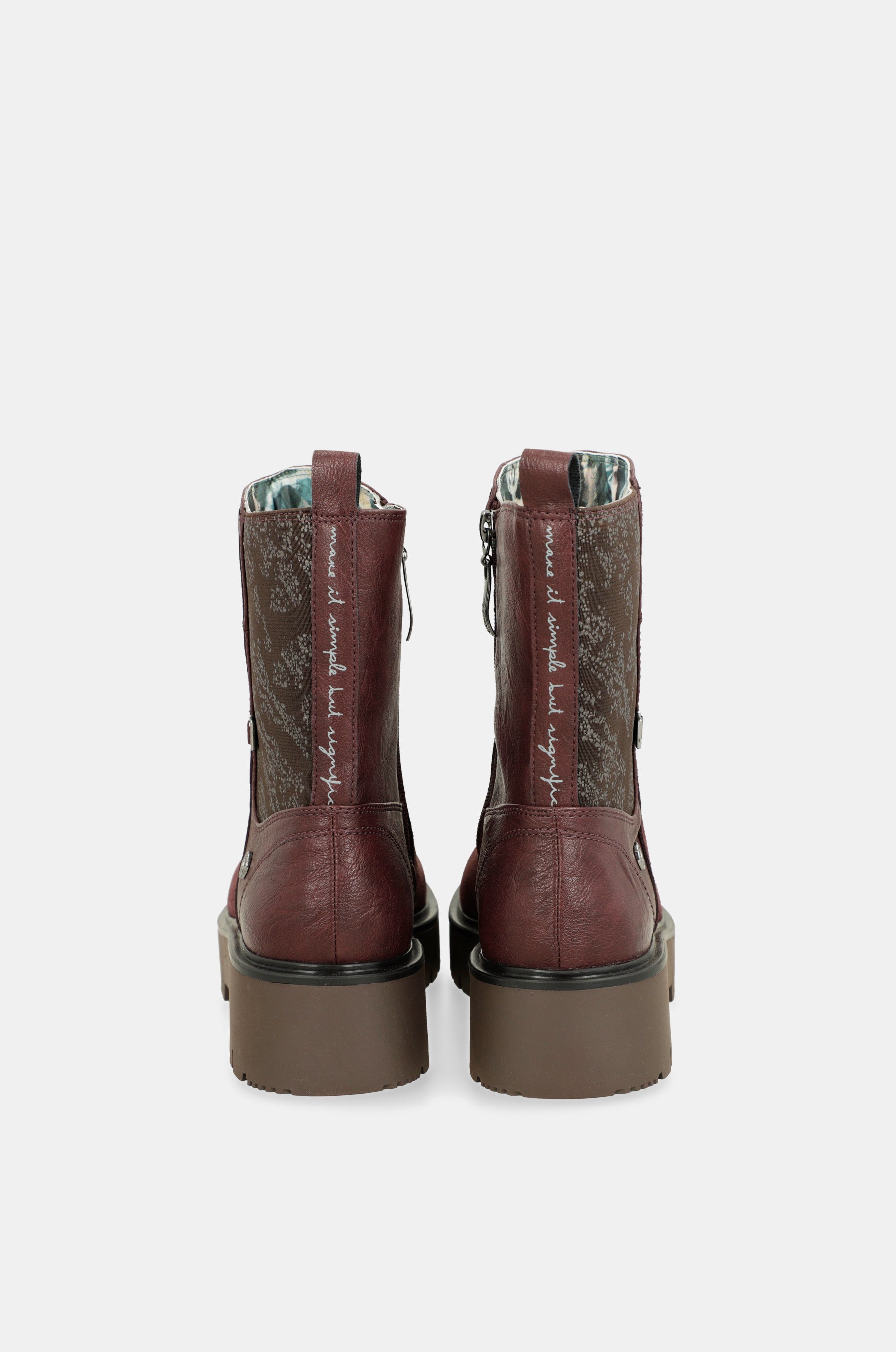 Evolution burgundy boots