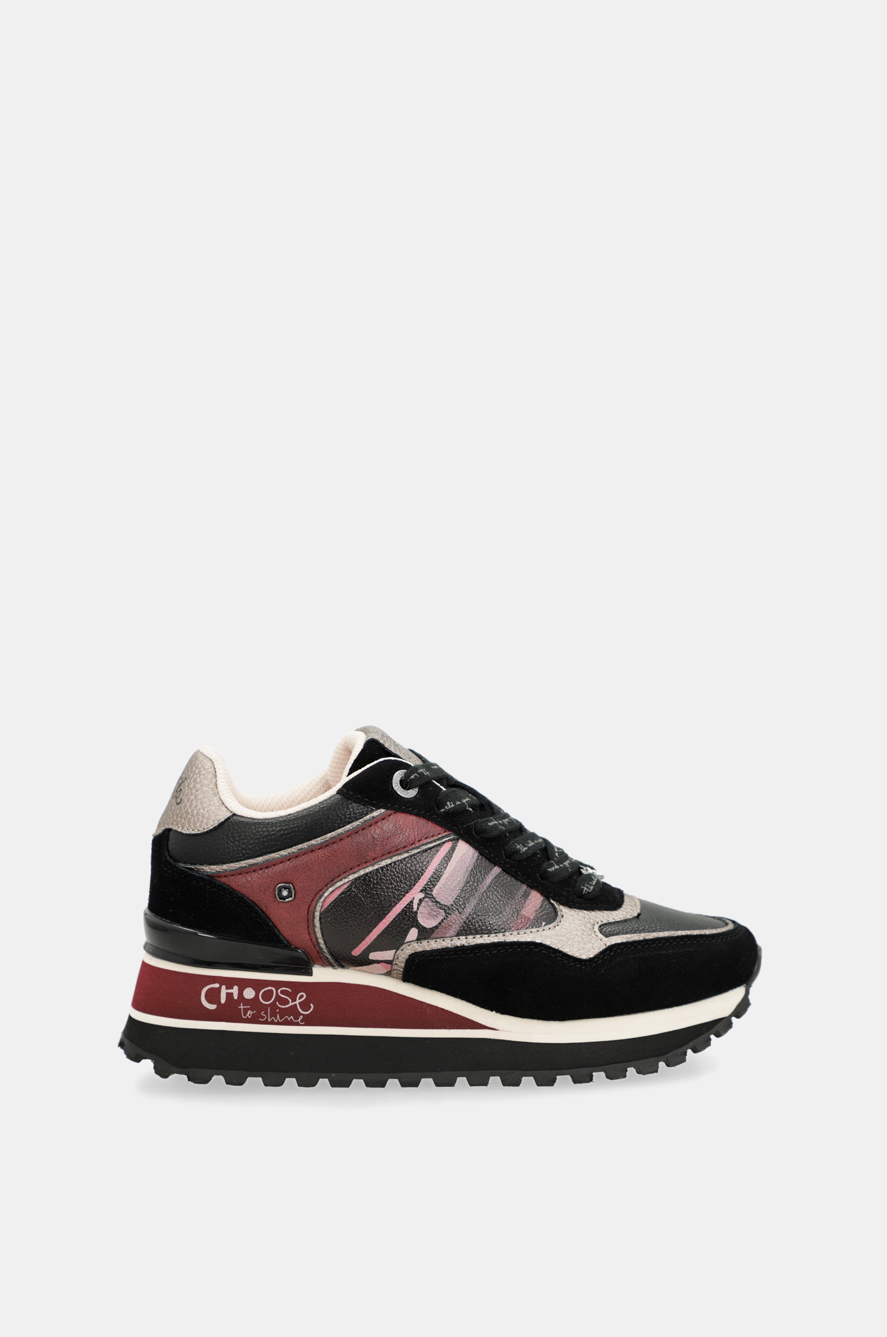 Black Logo Flap Sneakers