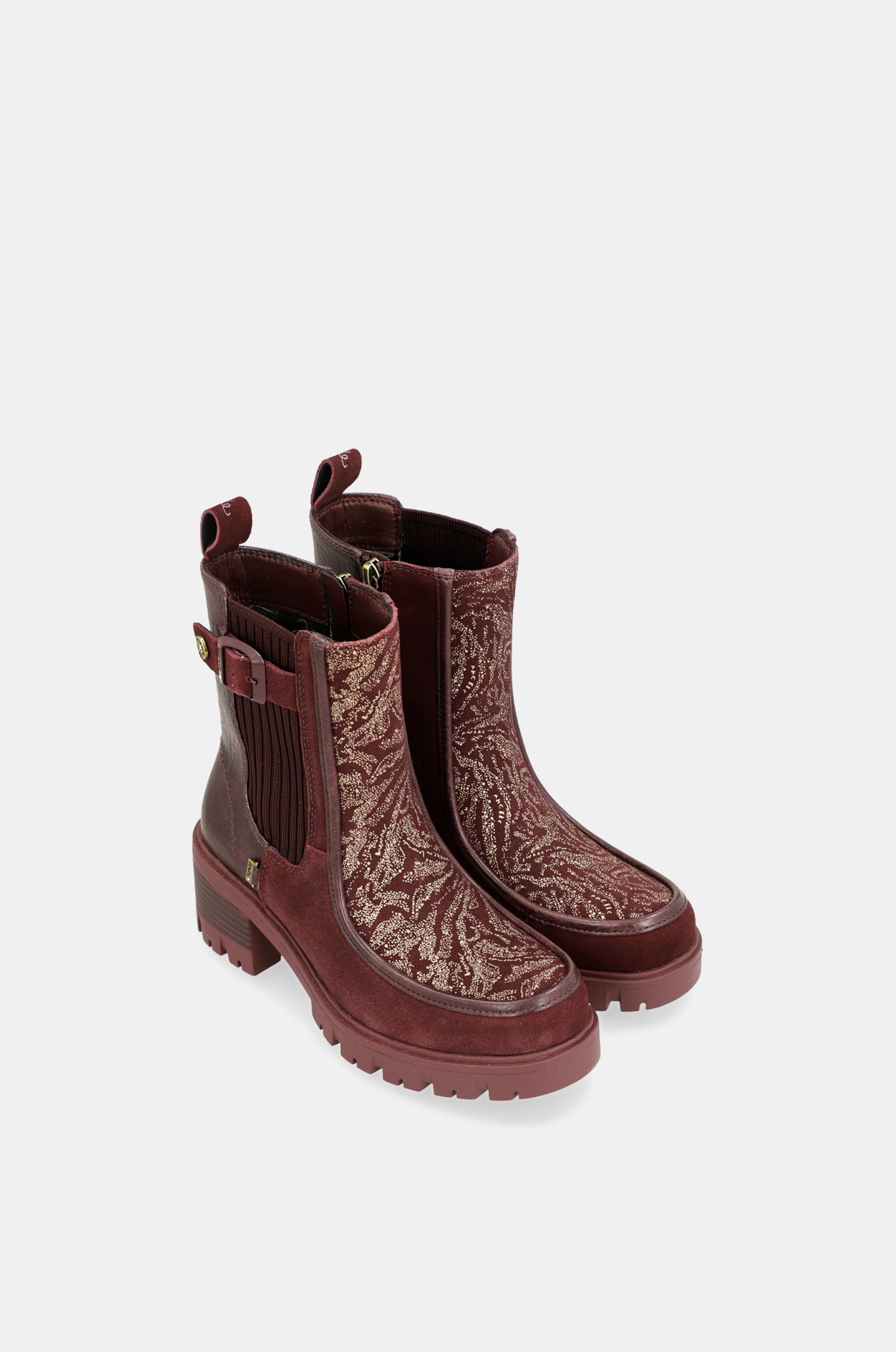 Manifesto burgundy ankle boot