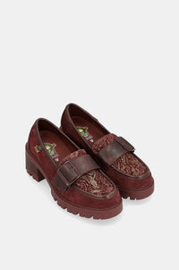 Burgundy loafers