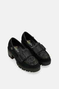 Black loafers