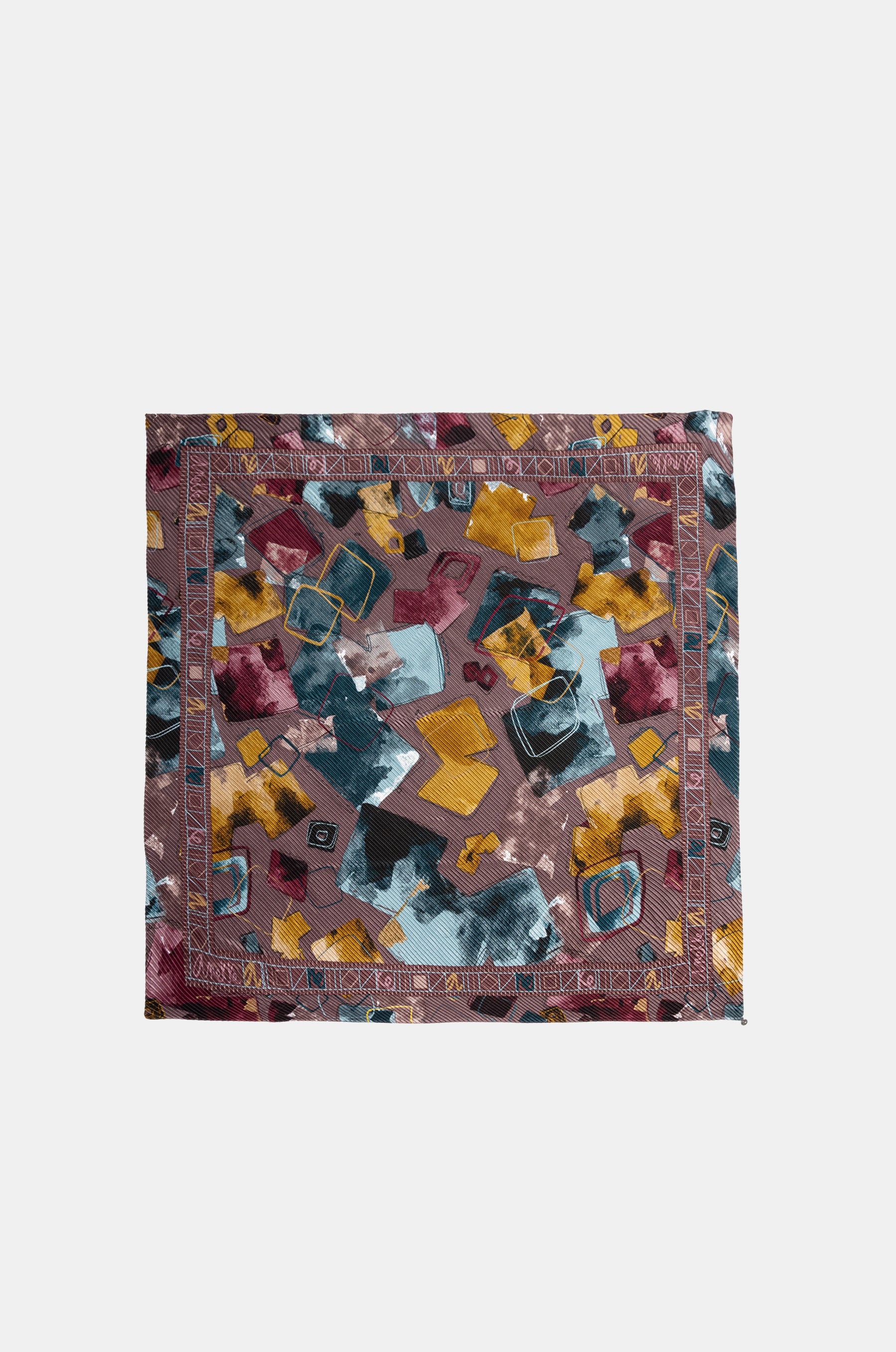 Evolution pleated square scarf