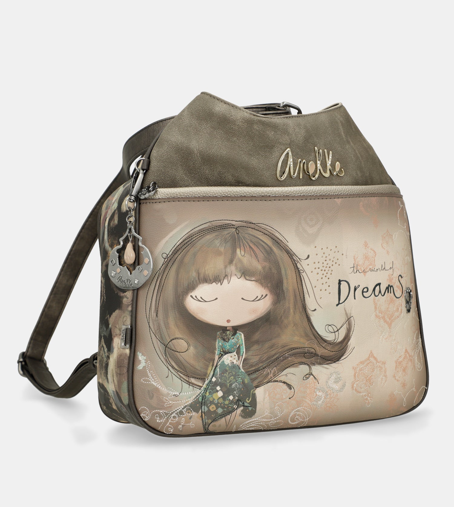 Real bag convertible into backpack