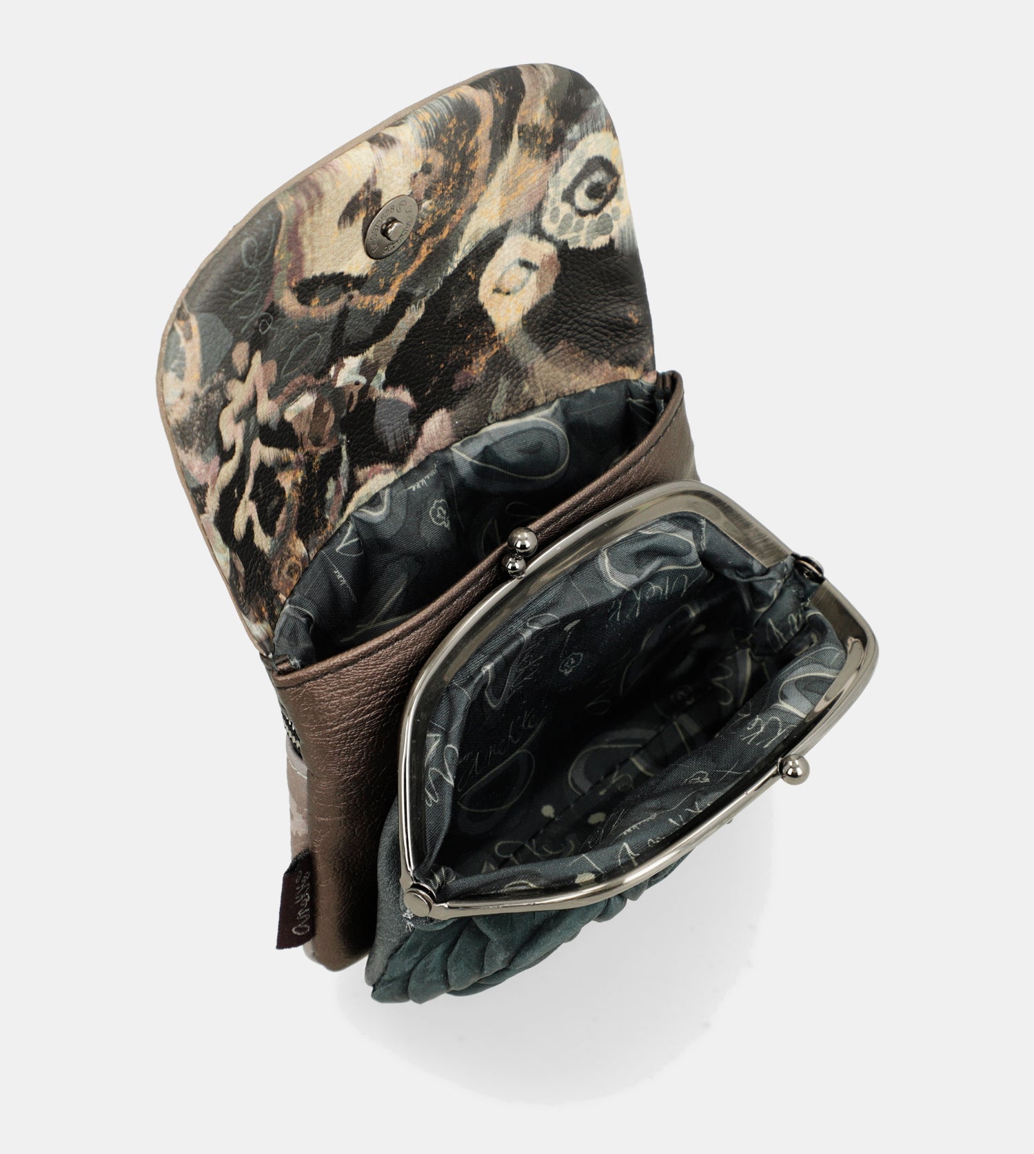 Real coin purse with flap