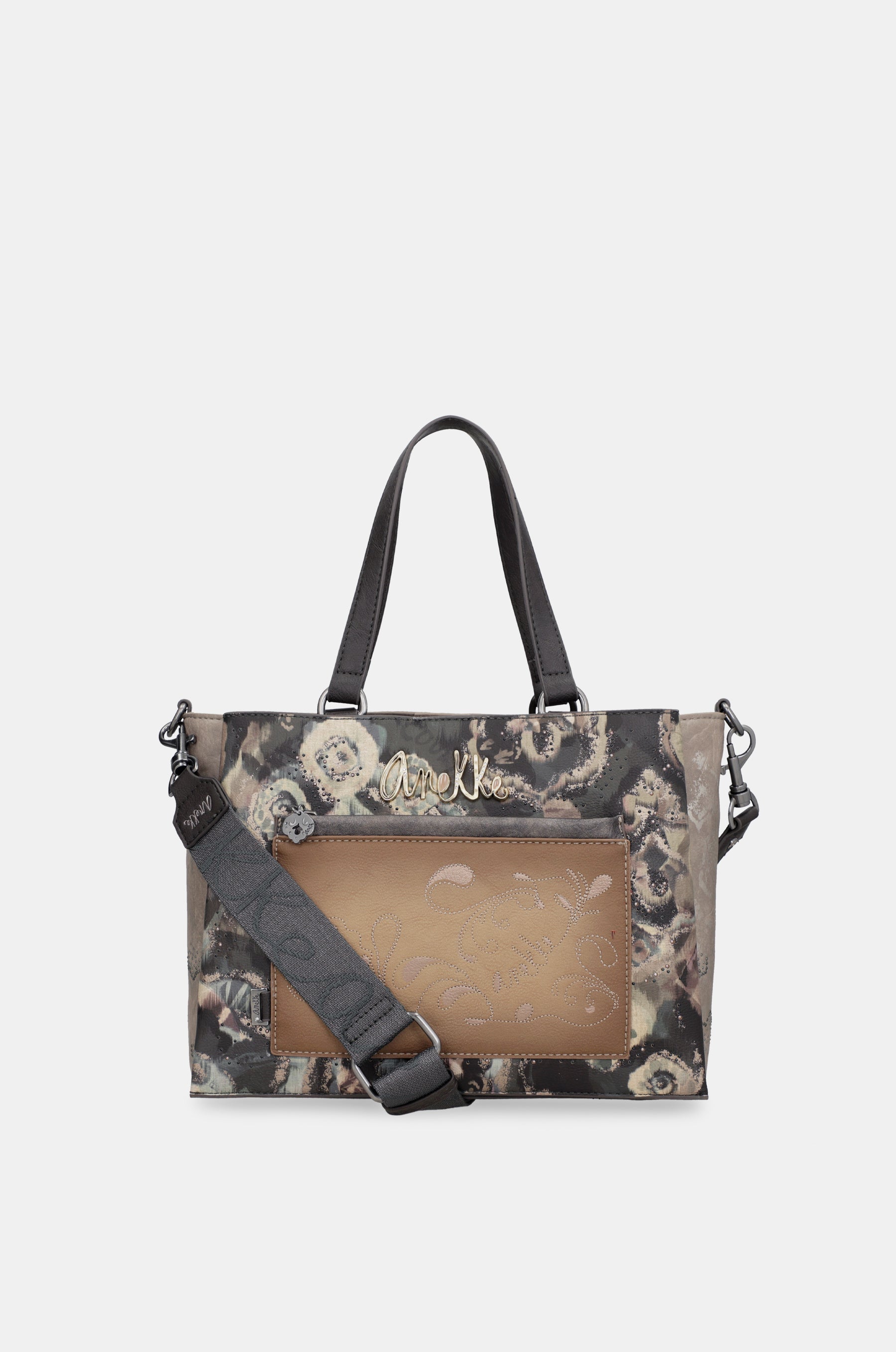 Manifesto handbag with shoulder strap