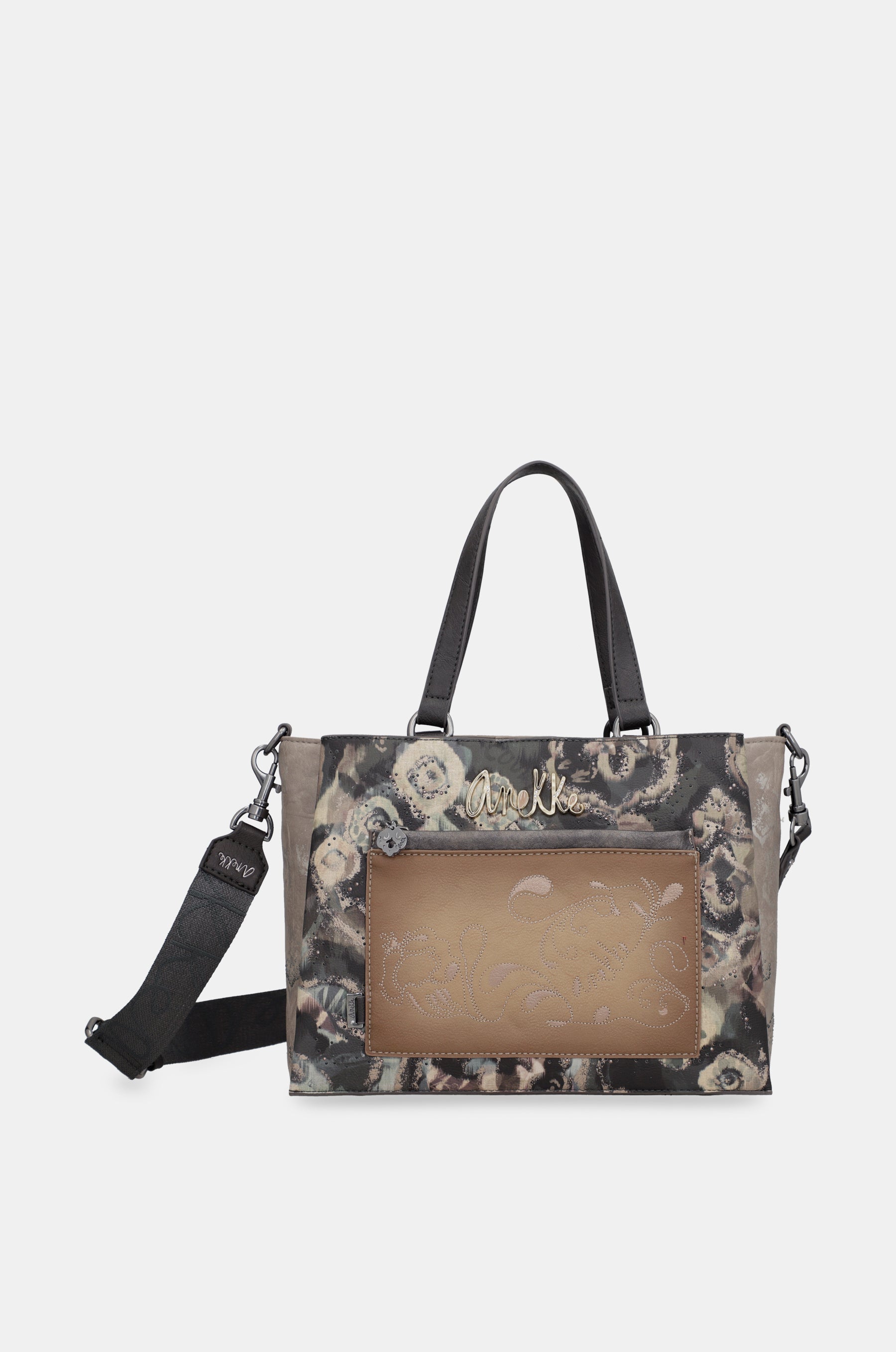 Manifesto handbag with shoulder strap