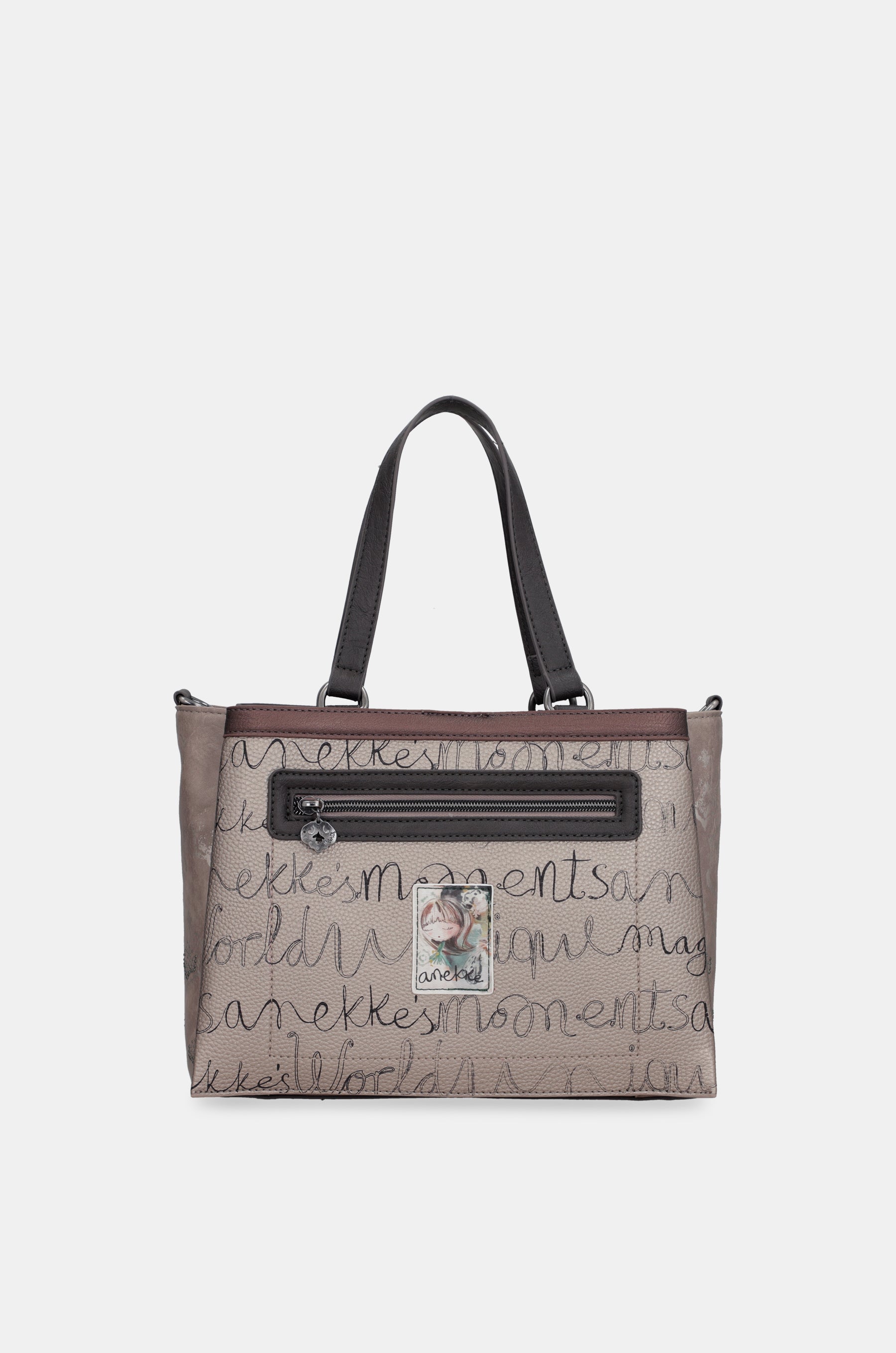 Manifesto handbag with shoulder strap