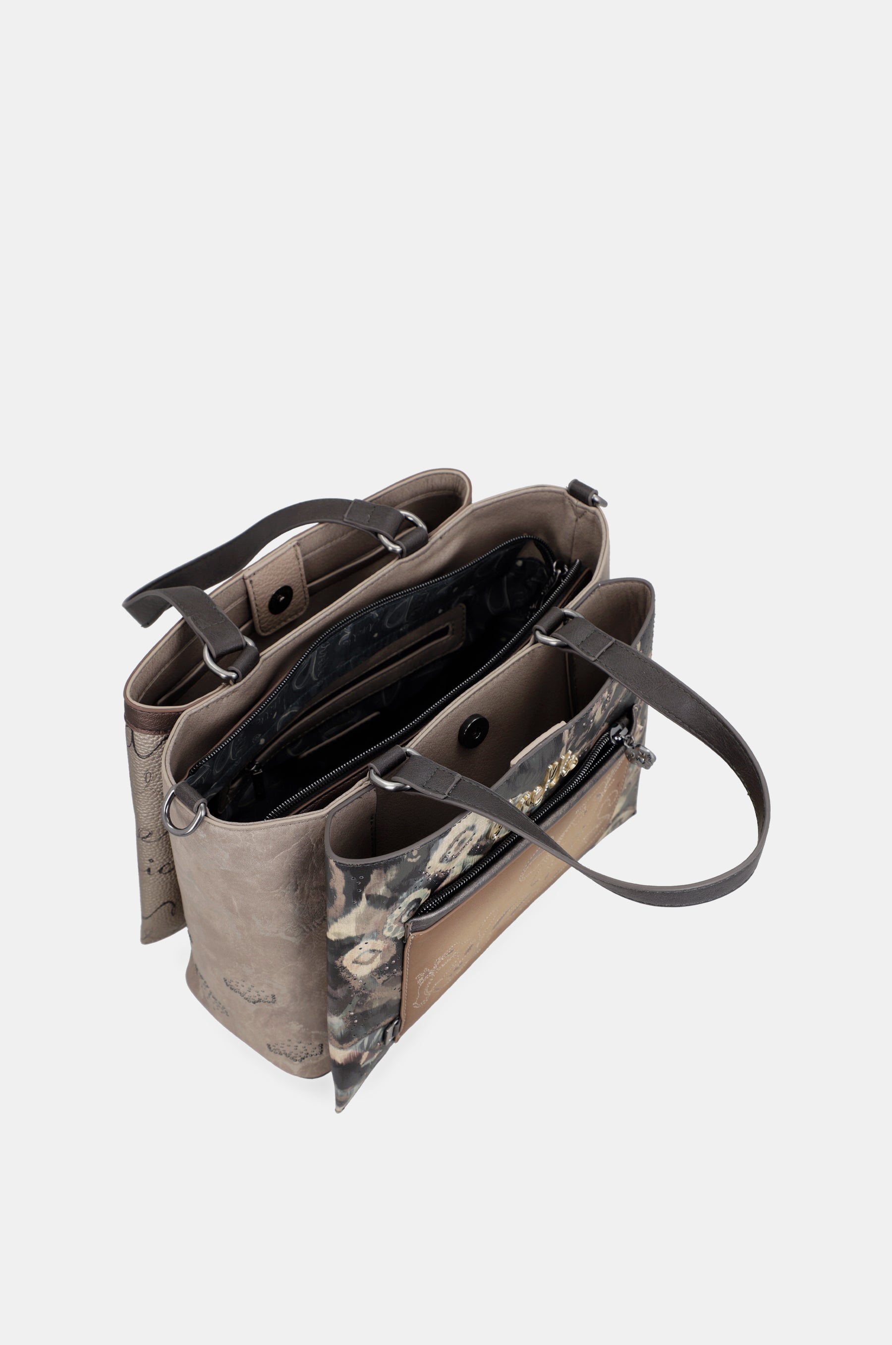 Manifesto handbag with shoulder strap