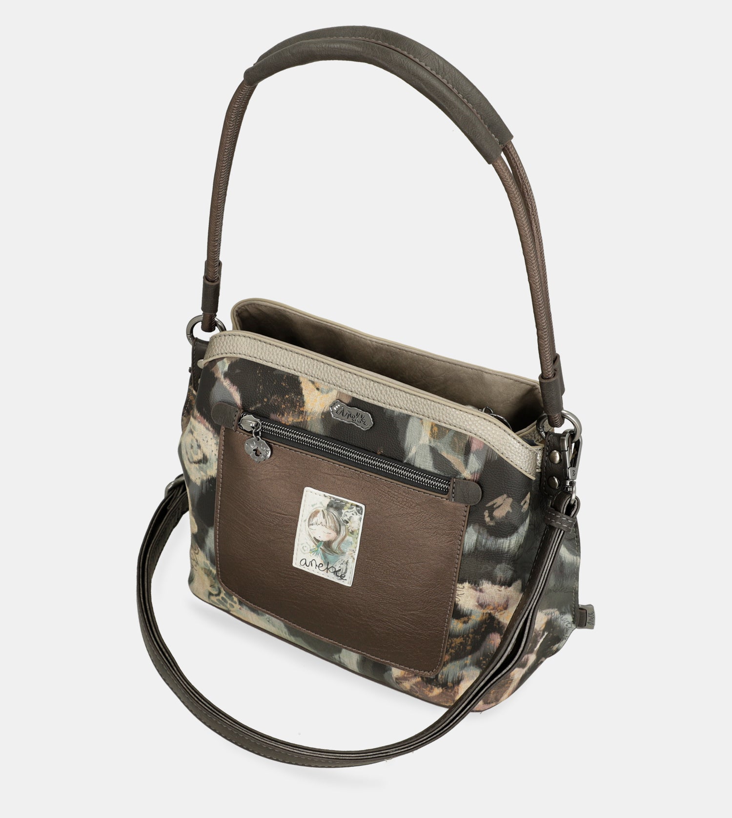 Manifesto triple-compartment crossbody bag