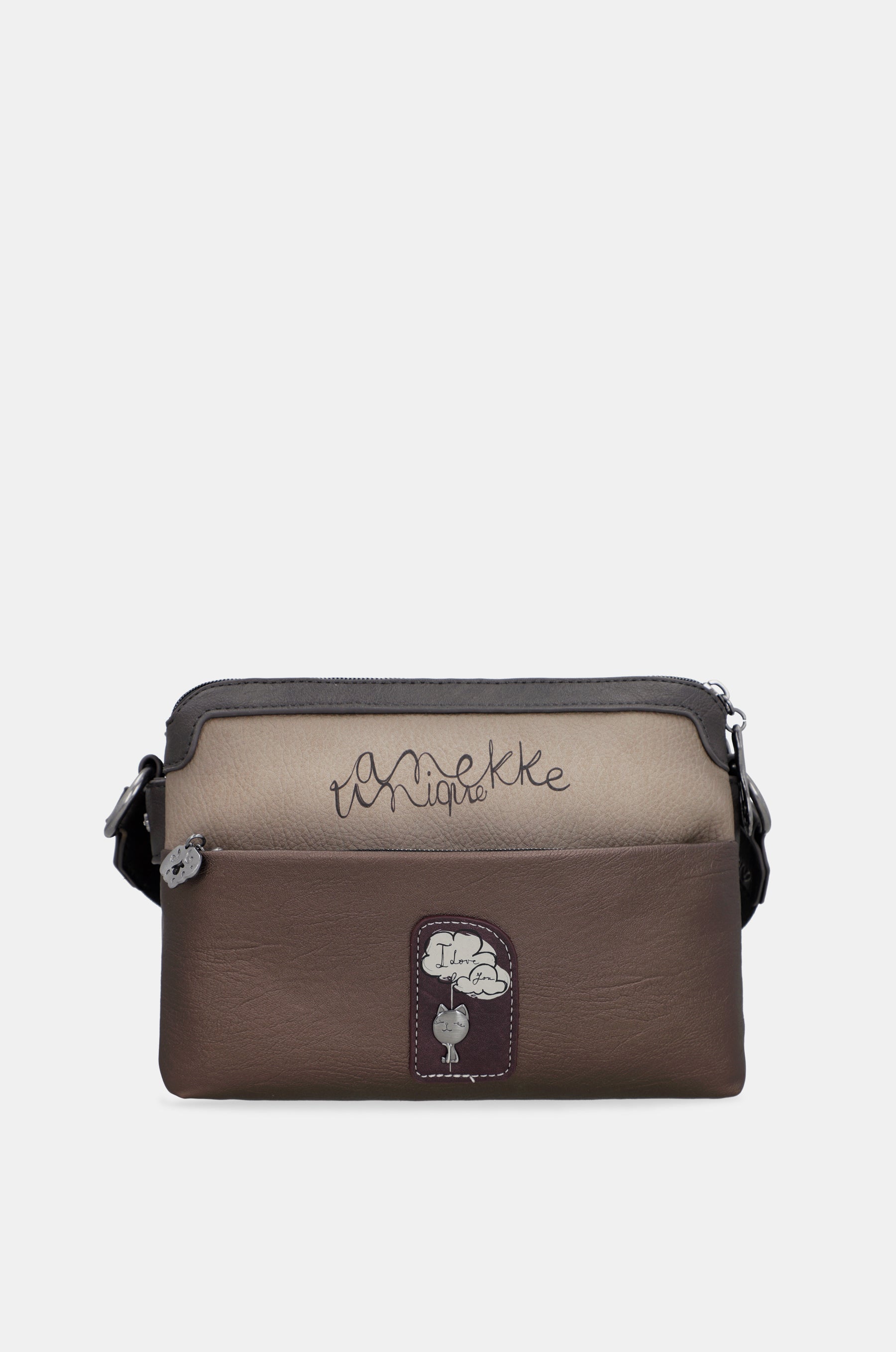 Manifesto double-compartment crossbody bag