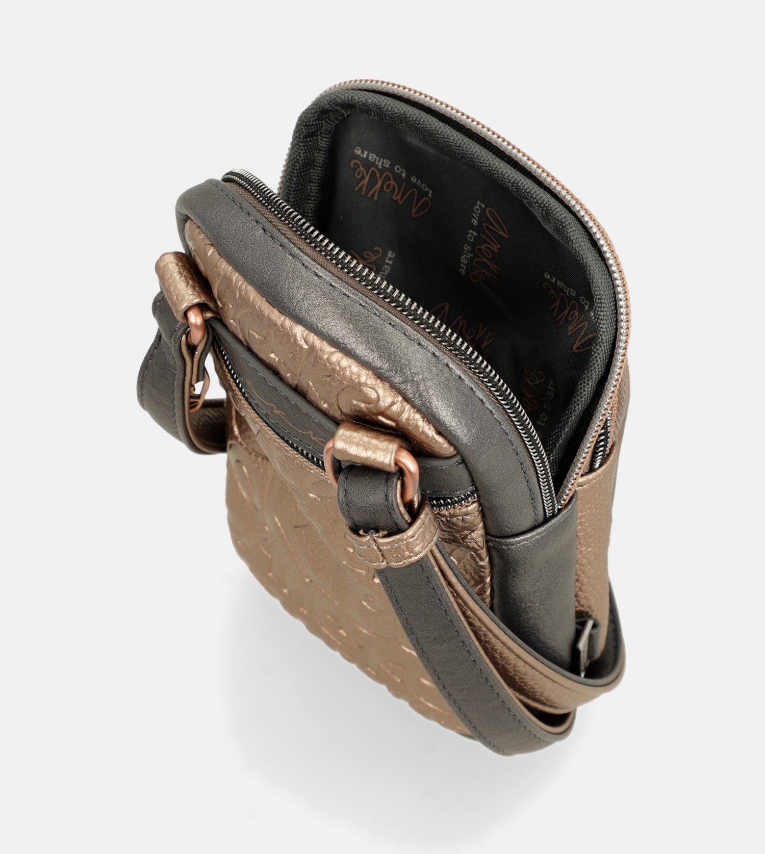 Intentions mini crossbody bag with pocket