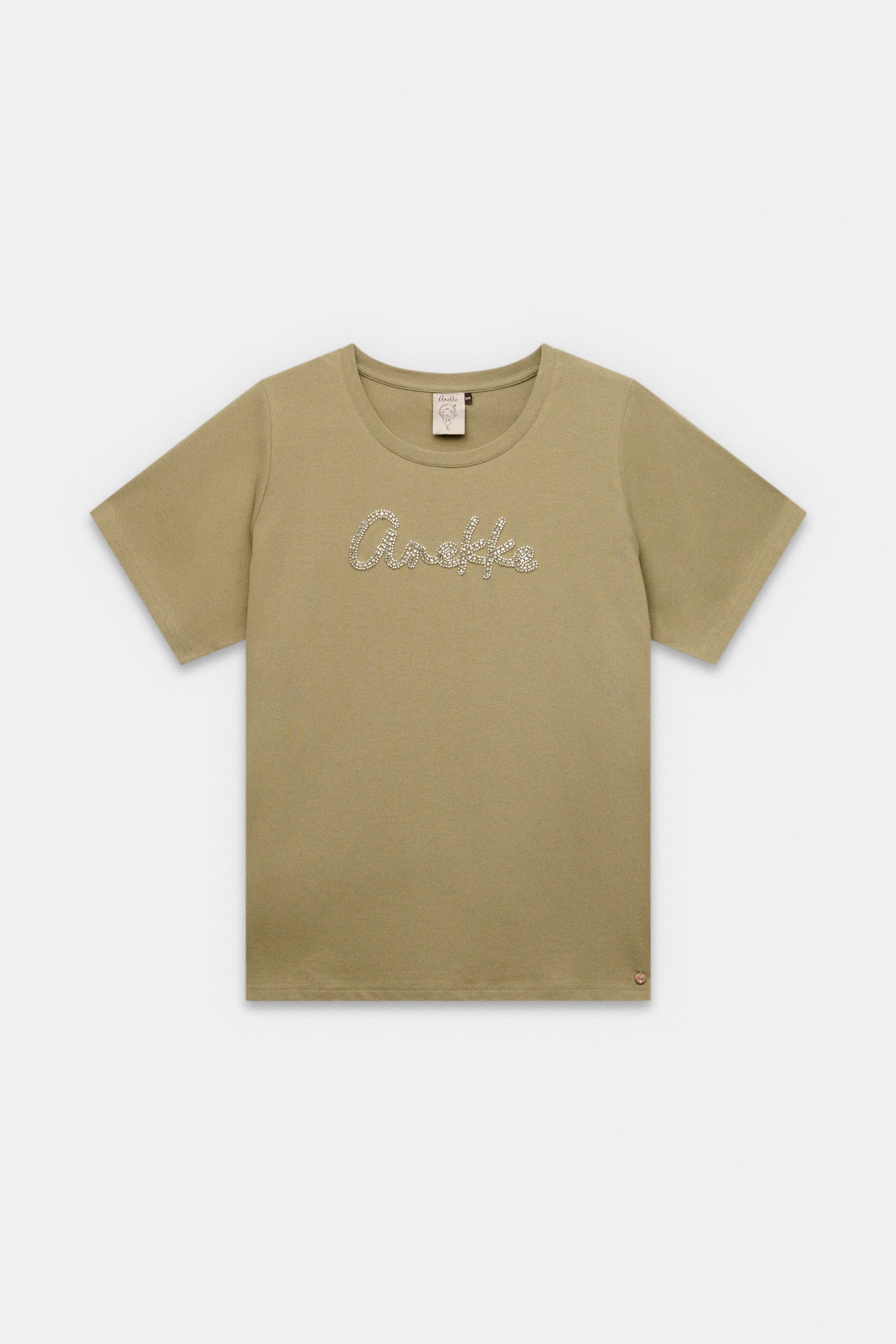 Green T-shirt with logo