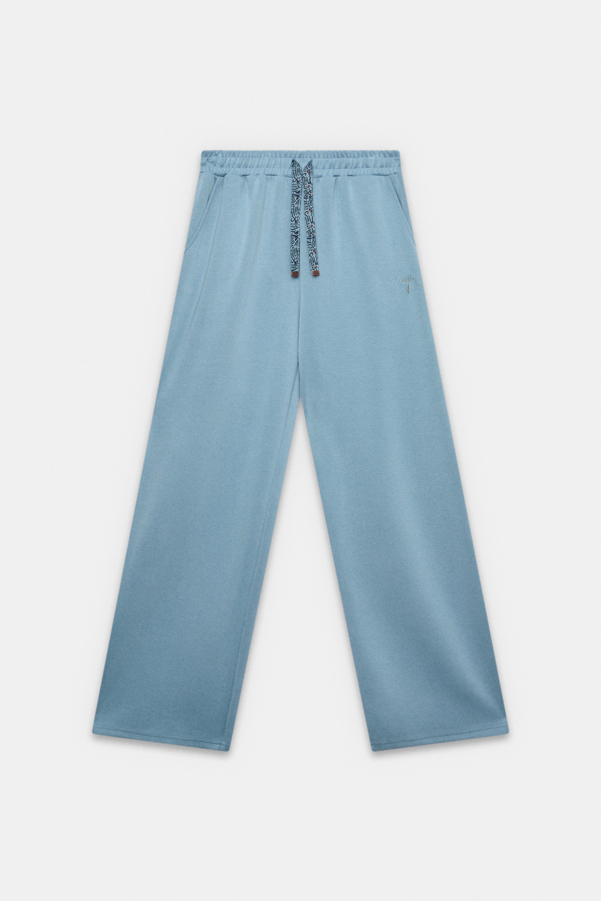 Light-blue trousers